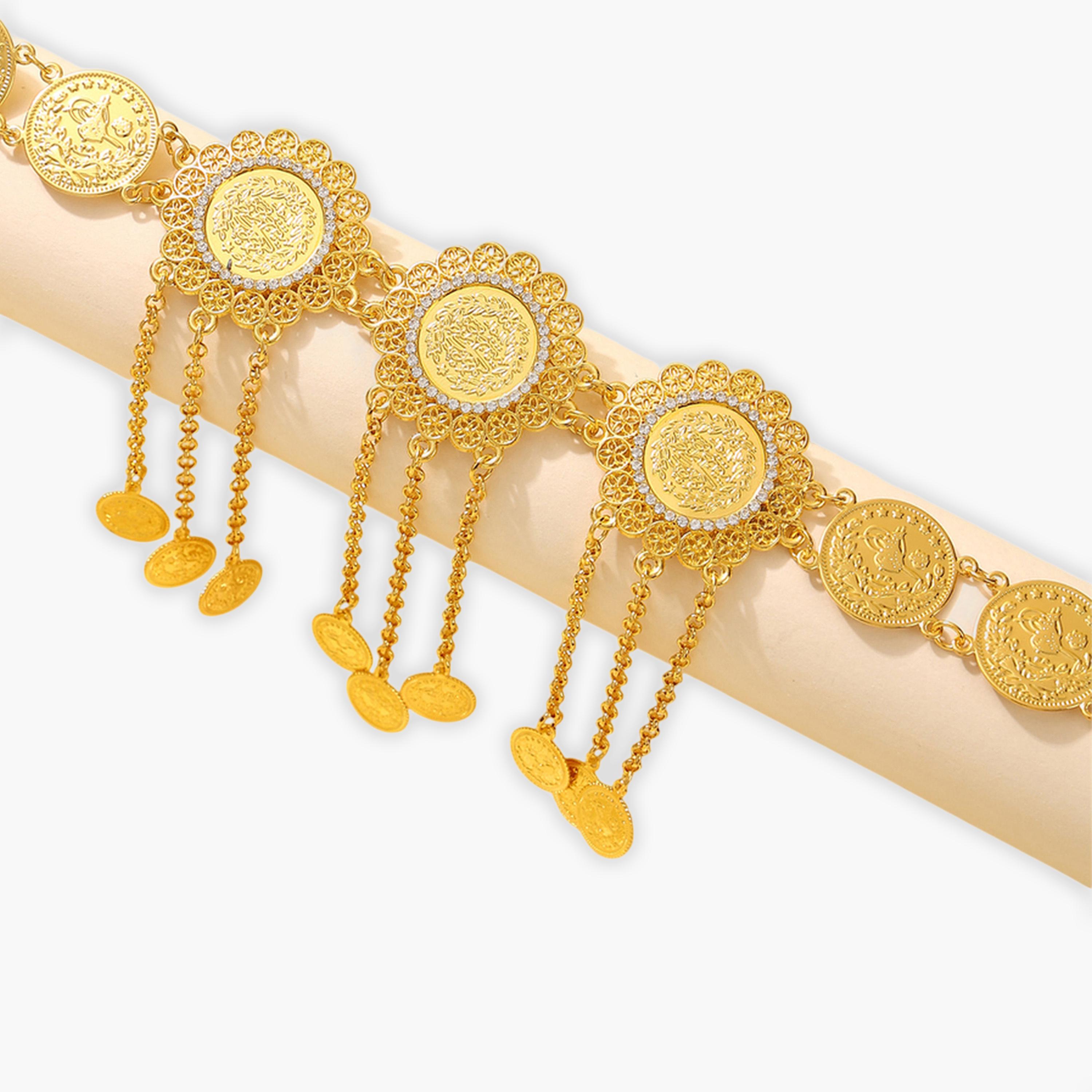 سلسلة خصر معدنية بتفاصيل قطع معدنية بتصميم عربي-women-clothingaccessories-belts-image-5