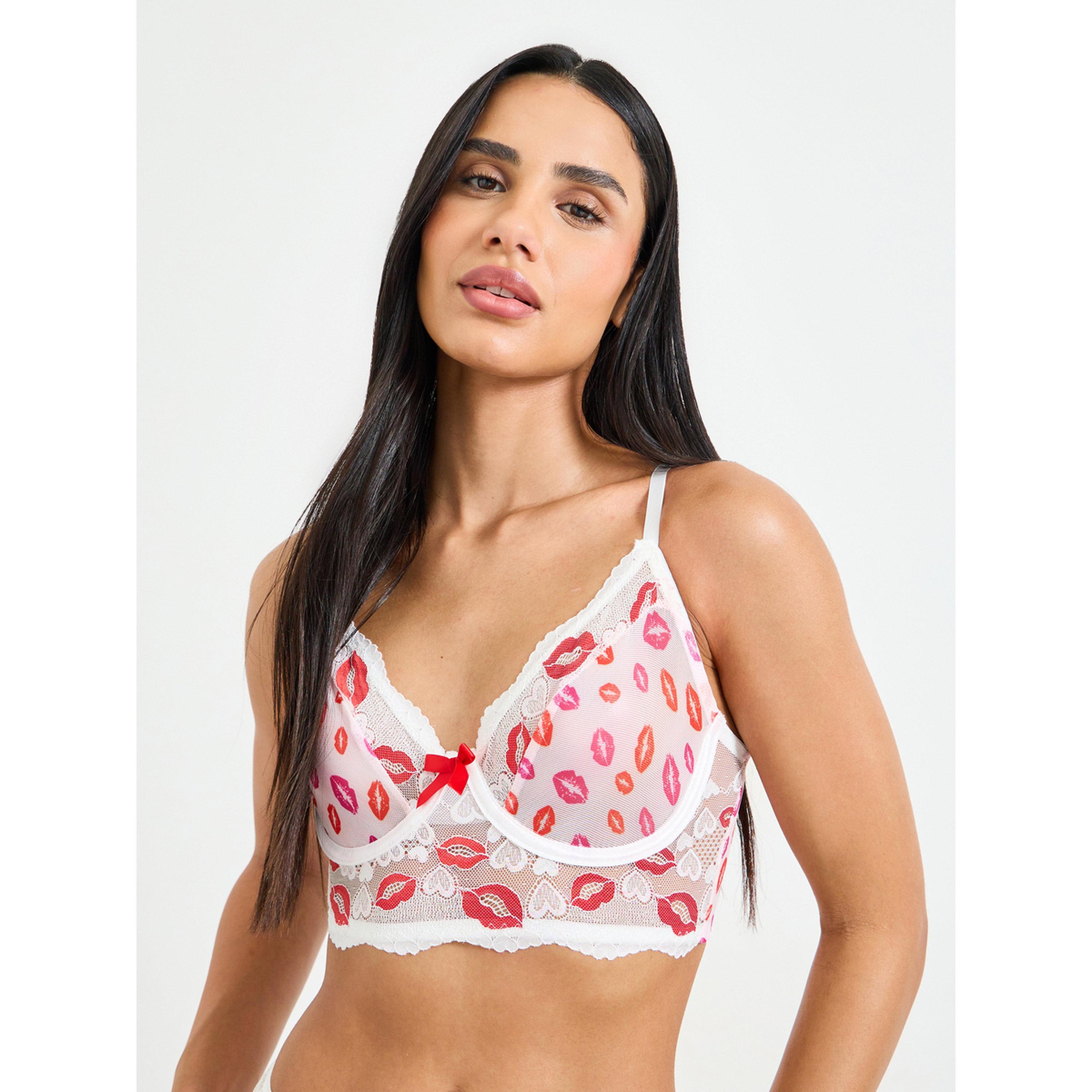 Take Two Multi-Color Kiss Print Midi Lingerie Set-women-clothing-lingerie-lingeriesets-image-3