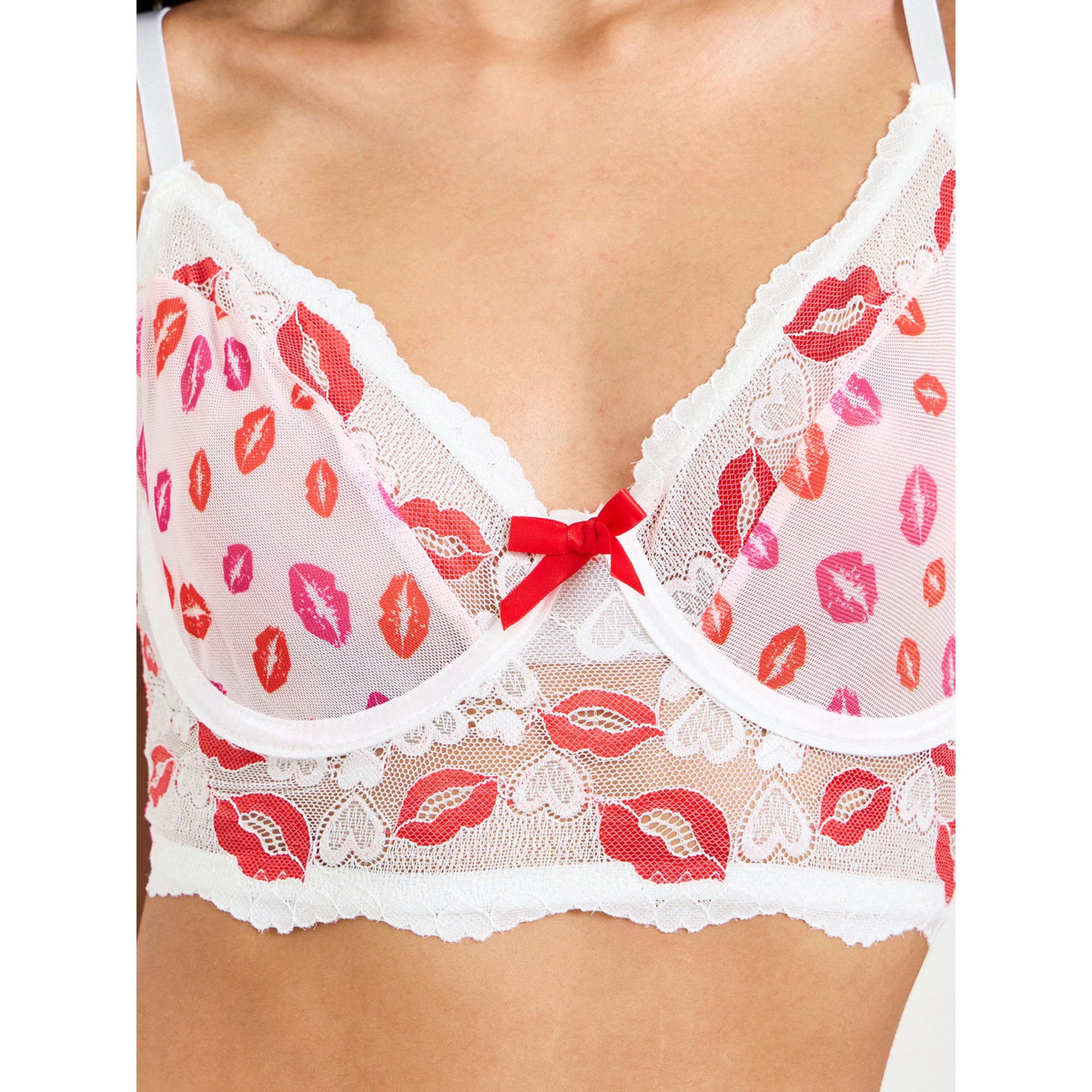 Take Two Multi-Color Kiss Print Midi Lingerie Set-women-clothing-lingerie-lingeriesets-image-6