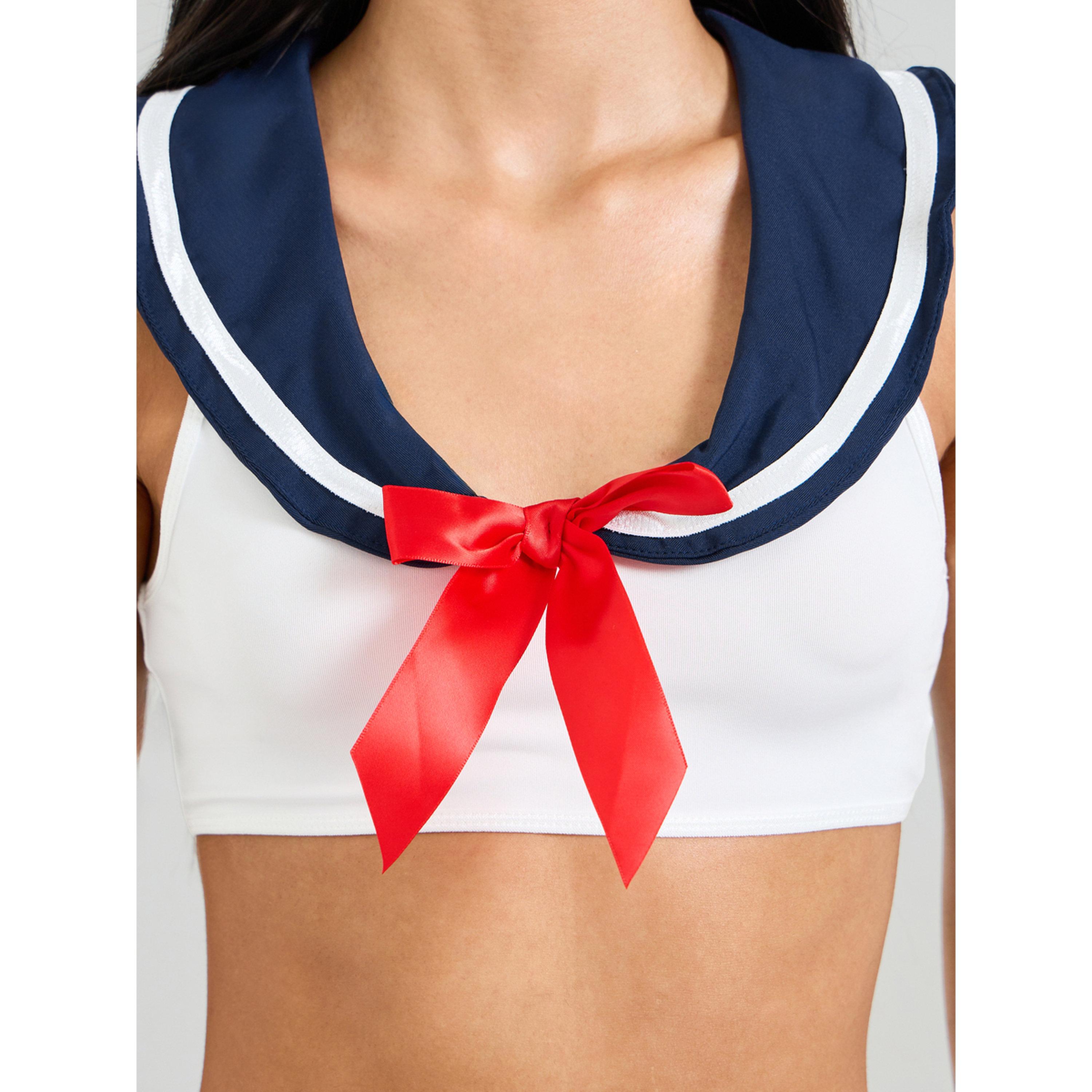 طقم لانجري بتصميم البحار مع تنورة باللون الأبيض-women-clothing-lingerie-lingeriesets-image-6