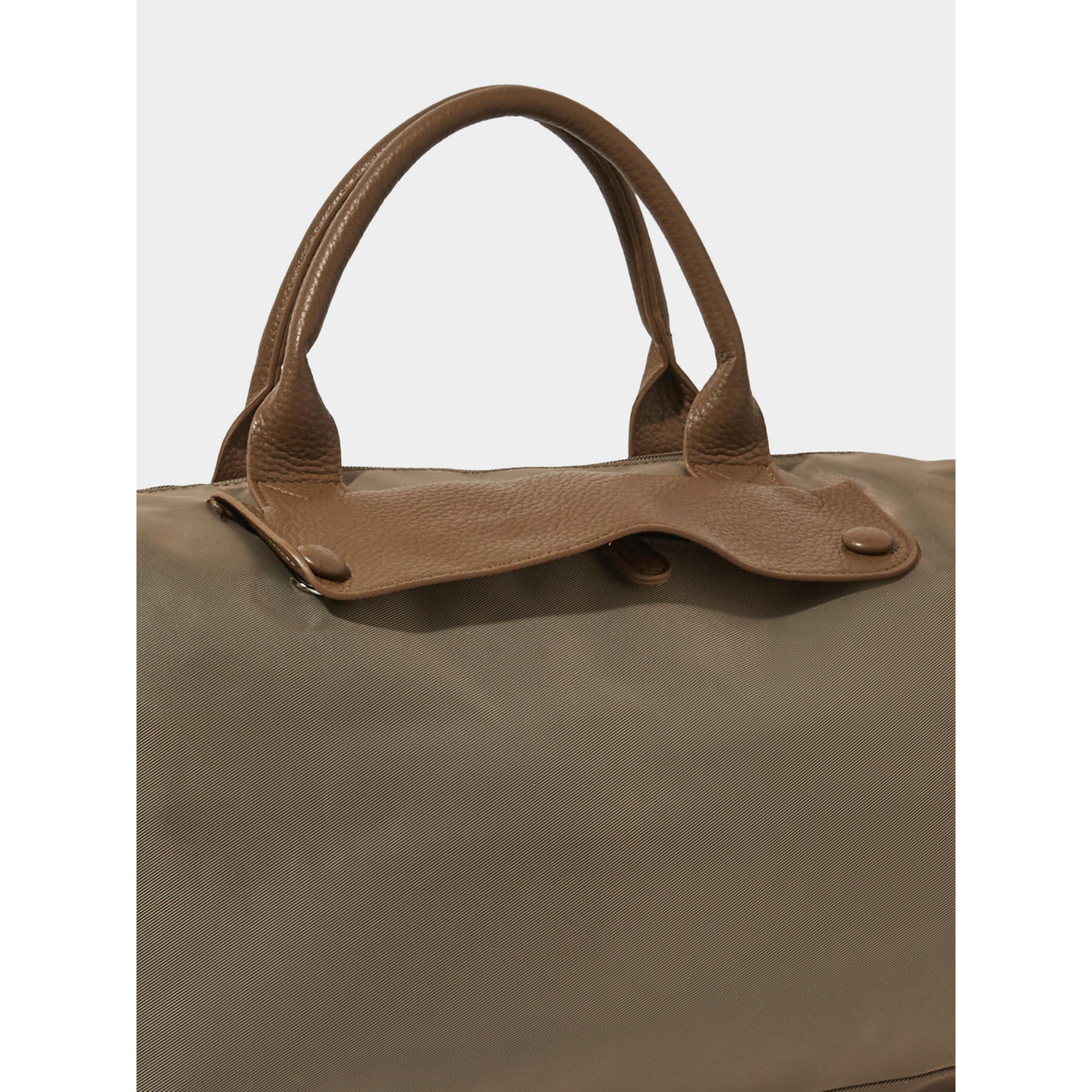 Styli Khaki Two Tone Gym Bag-women-bagsandwallets-handbags-image-2