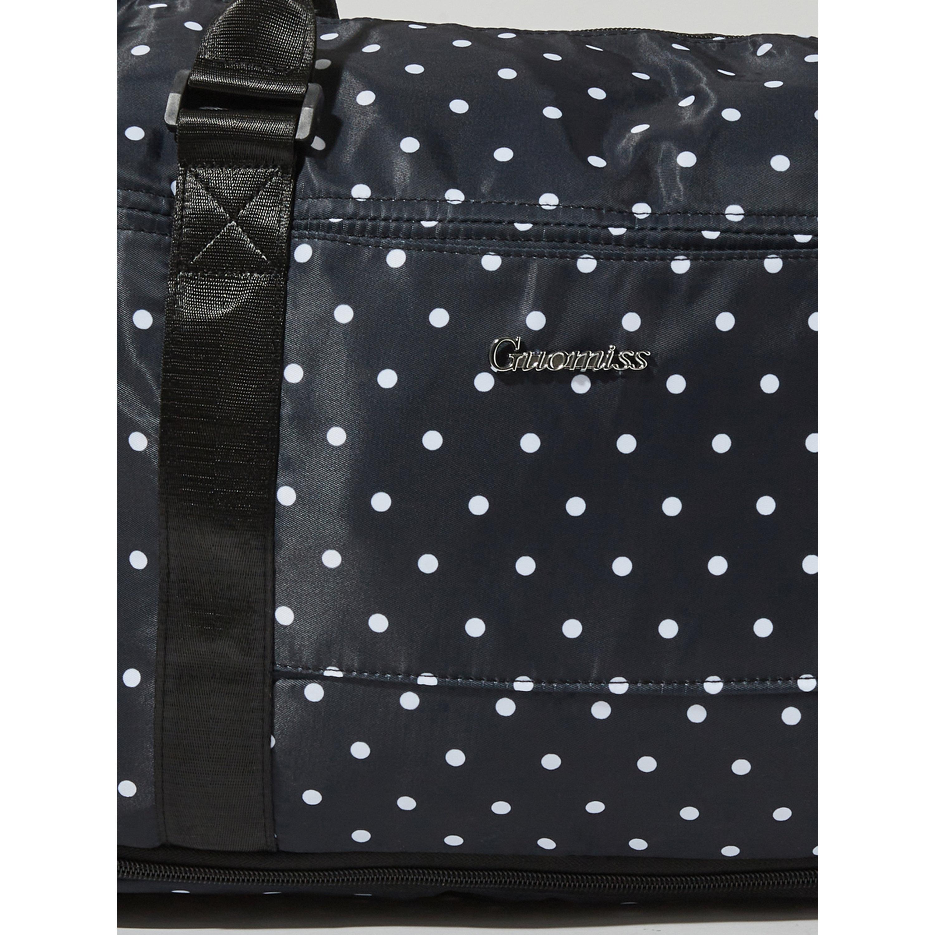 Styli Black Polka Dot Gym Bag-women-bagsandwallets-handbags-image-2