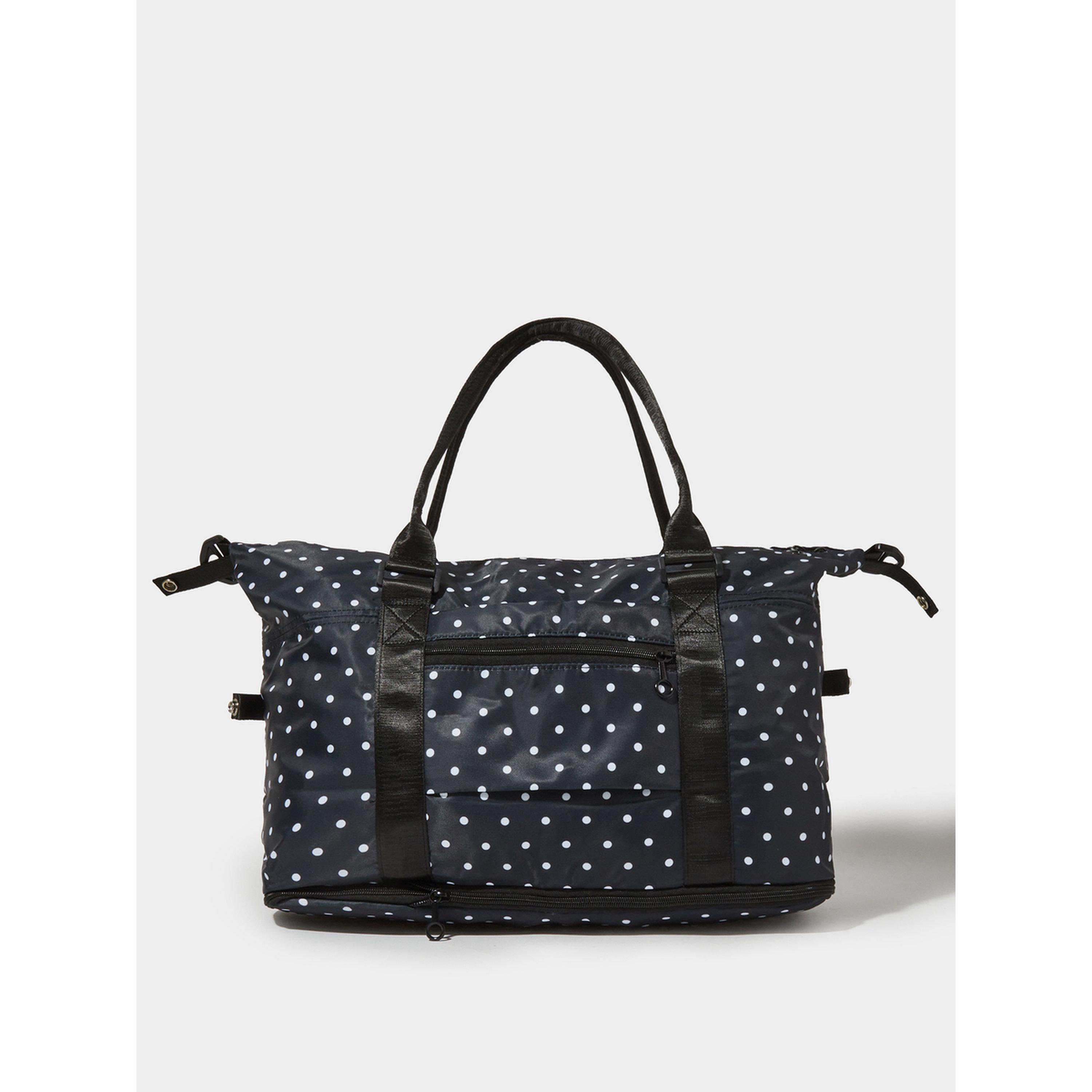 Styli Black Polka Dot Gym Bag-women-bagsandwallets-handbags-image-3