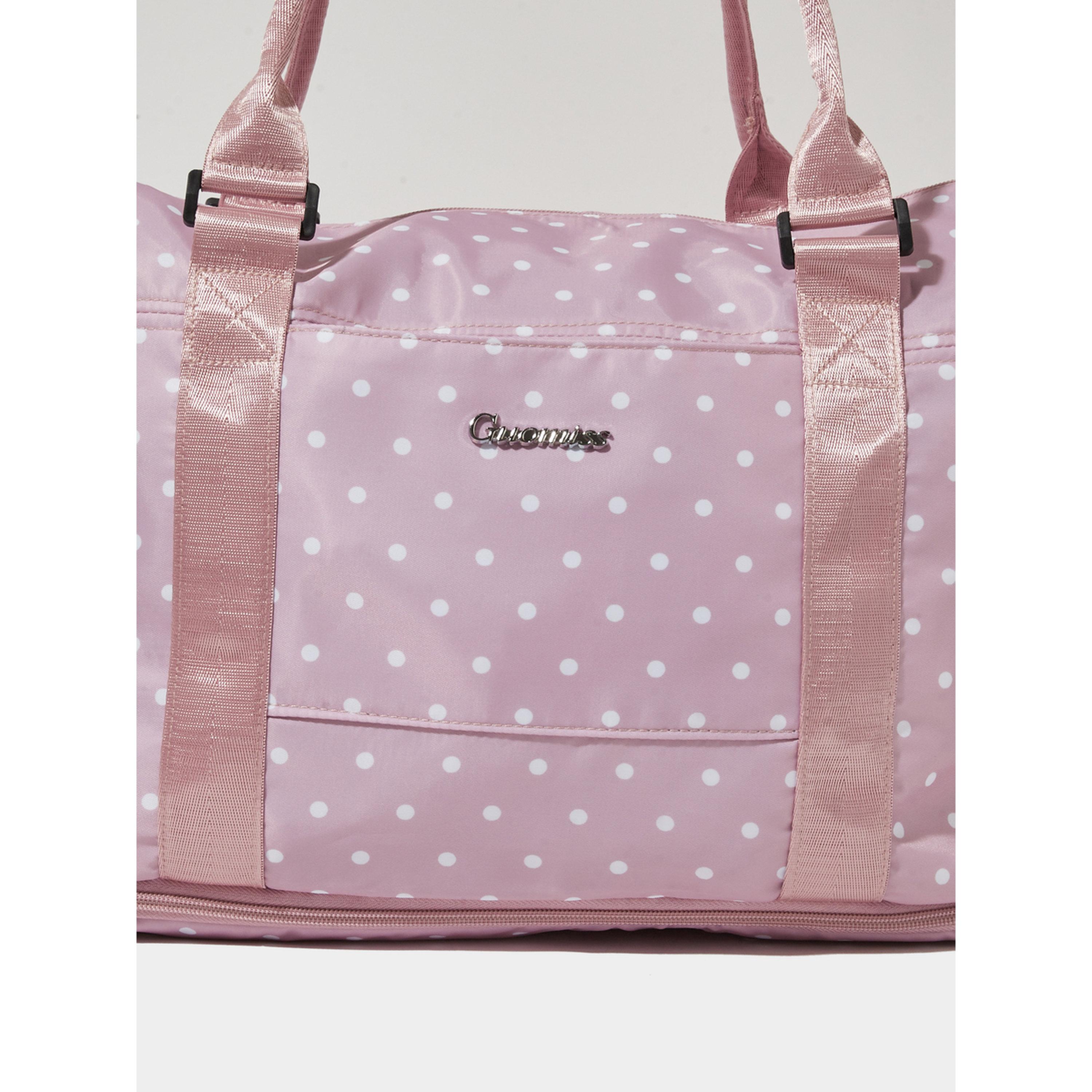 Styli Lilac Polka Dot Gym Bag-women-bagsandwallets-handbags-image-2