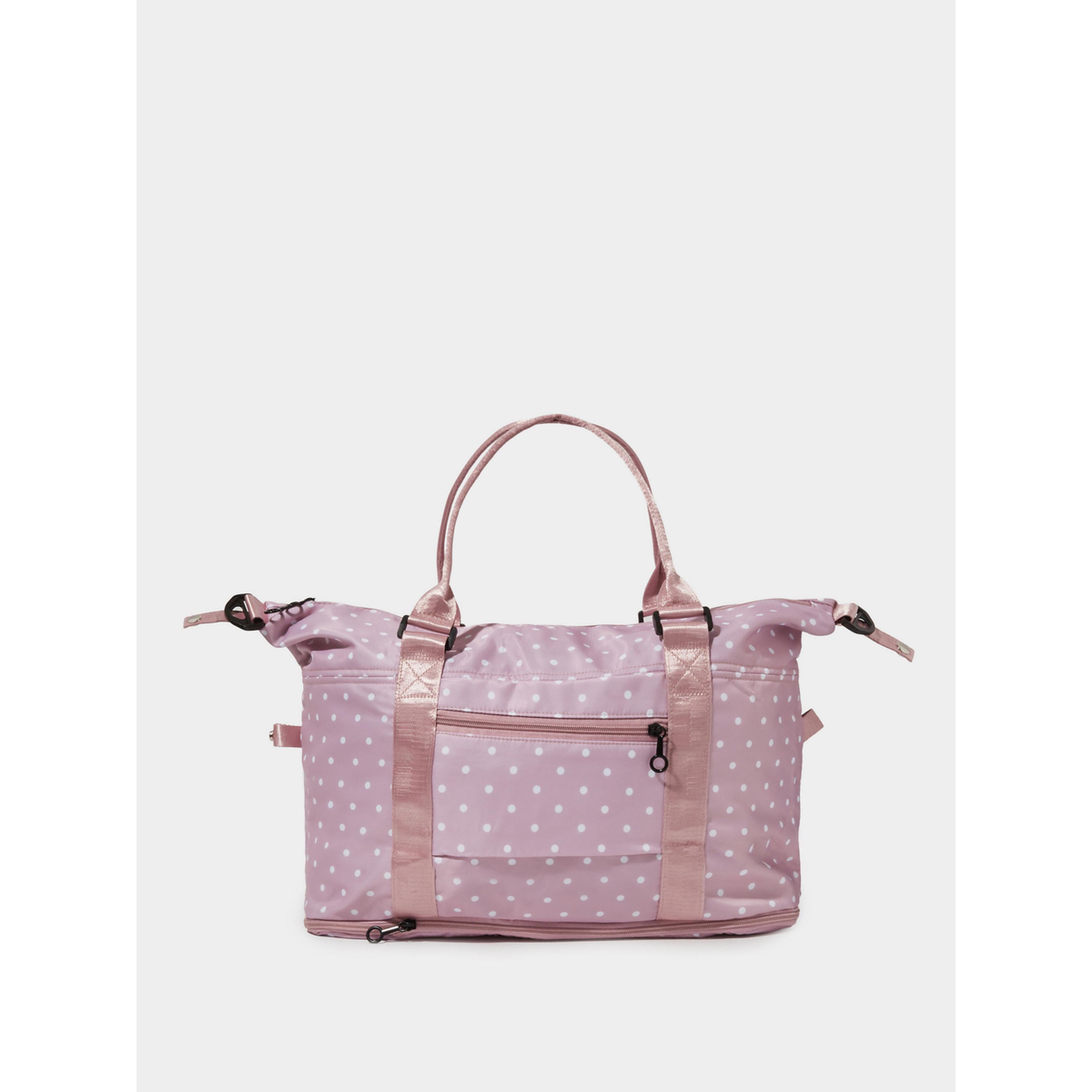 Styli Lilac Polka Dot Gym Bag-women-bagsandwallets-handbags-image-3