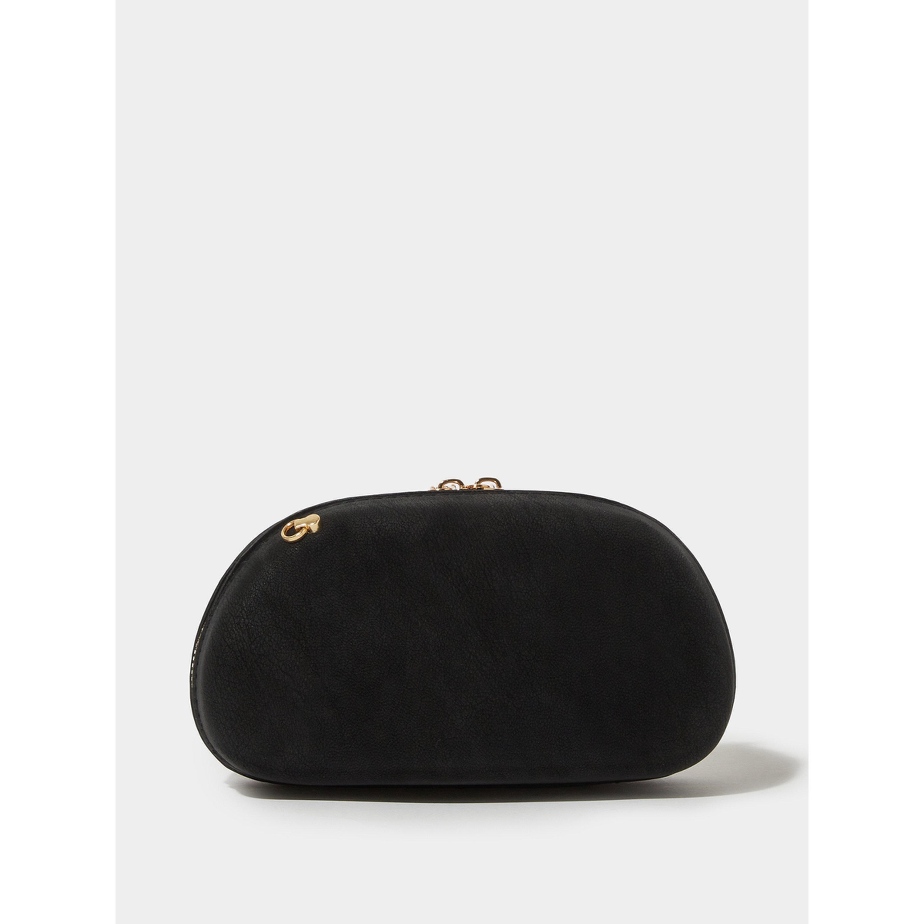 Styli Black Zip-Closure Acrylic Clutch with Gold Tone Accent-women-bagsandwallets-handbags-image-3