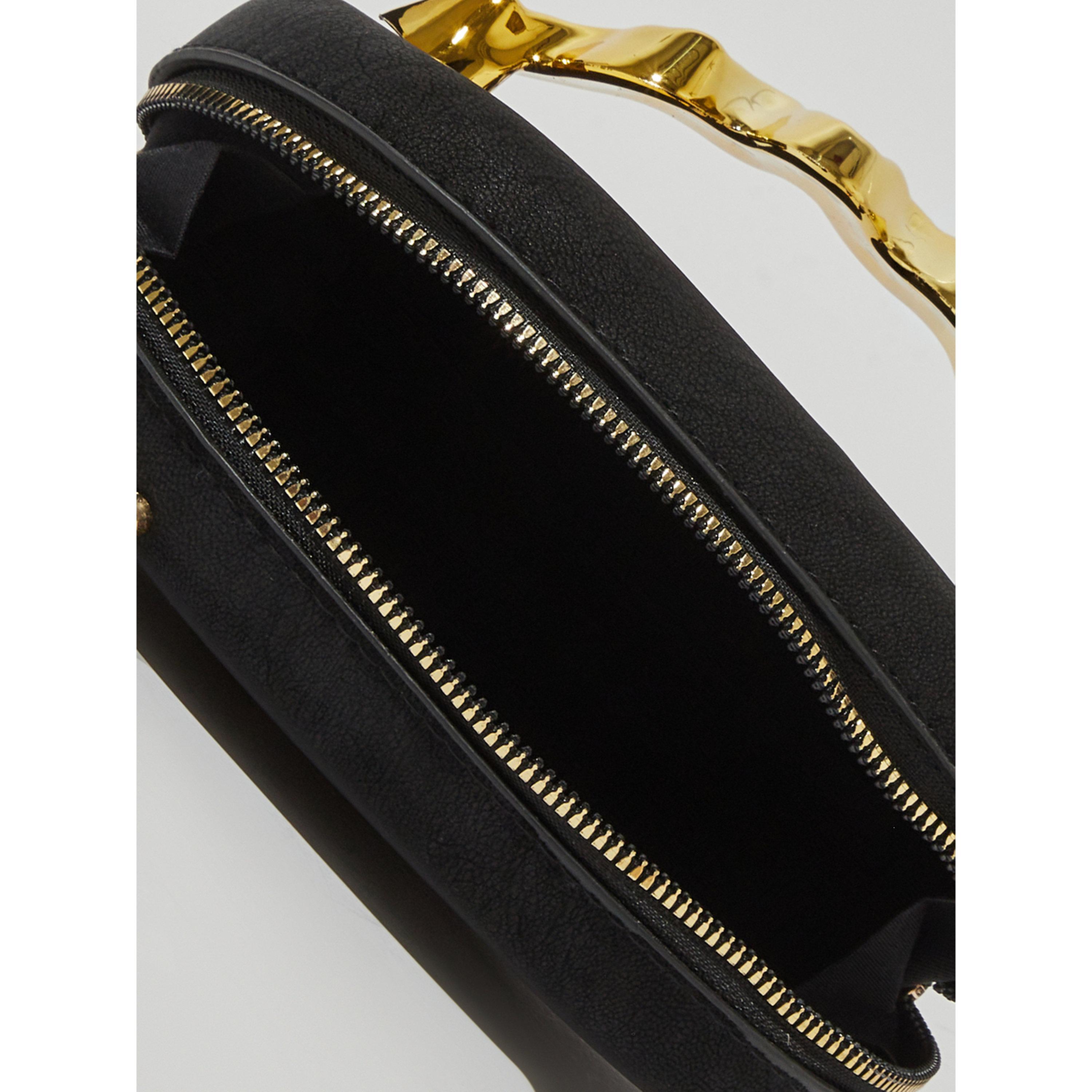 Styli Black Zip-Closure Acrylic Clutch with Gold Tone Accent-women-bagsandwallets-handbags-image-4