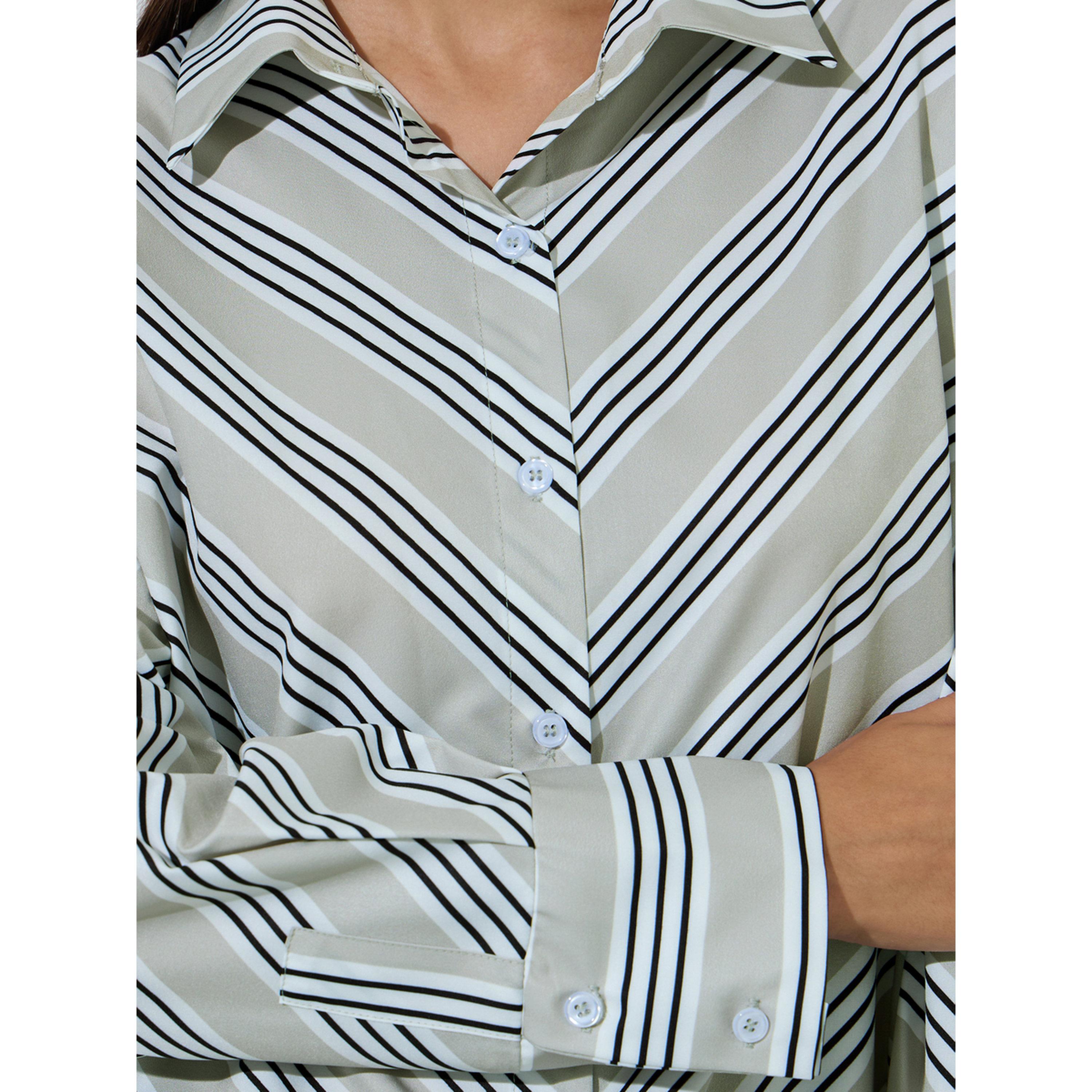 Styli Multi-Color Striped Long Sleeves Oversized Shirt-women-clothing-shirtsandblouses-shirts-image-5