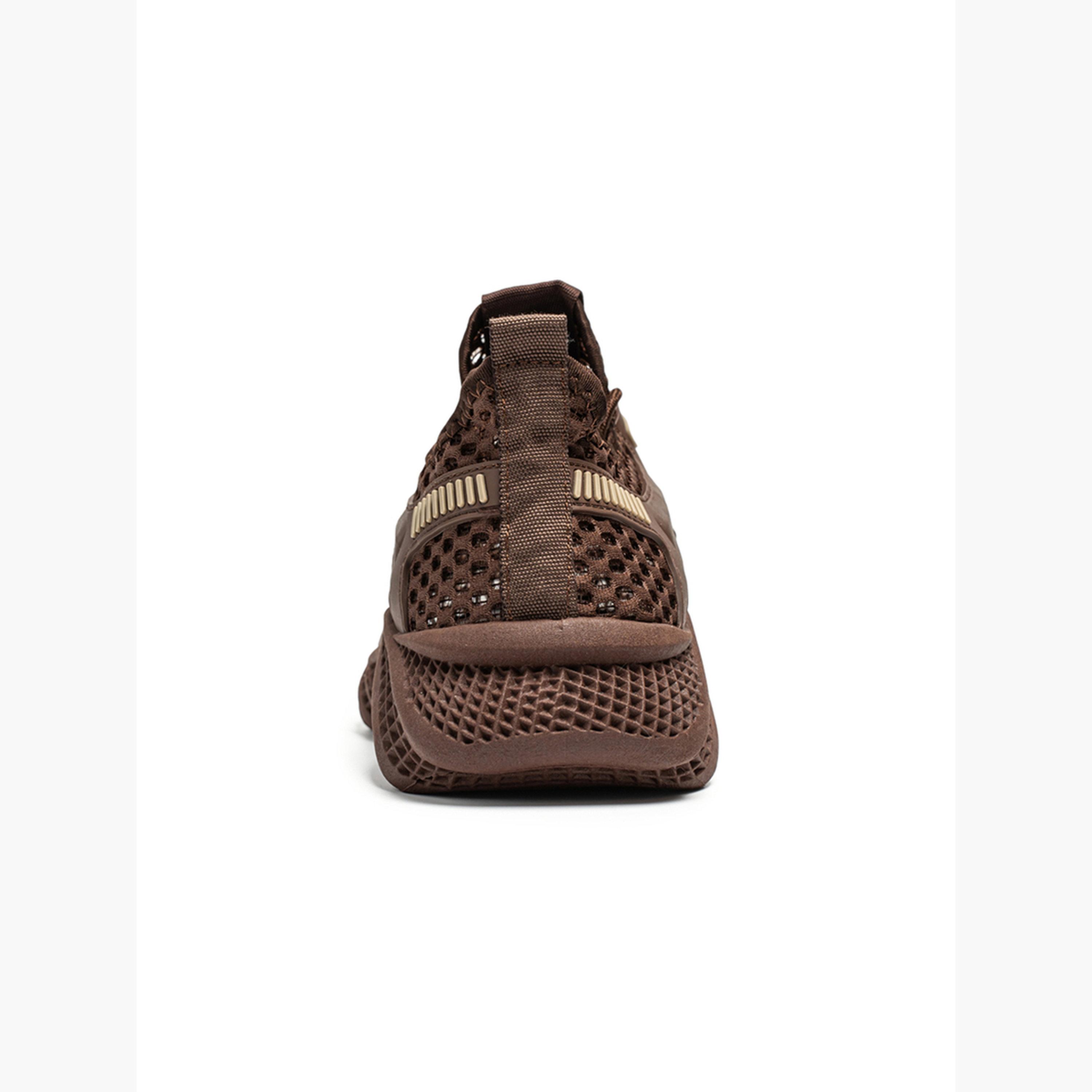 Take Two Mens Brown Mesh Sporty Sneakers-men-shoes-sneakers-image-6