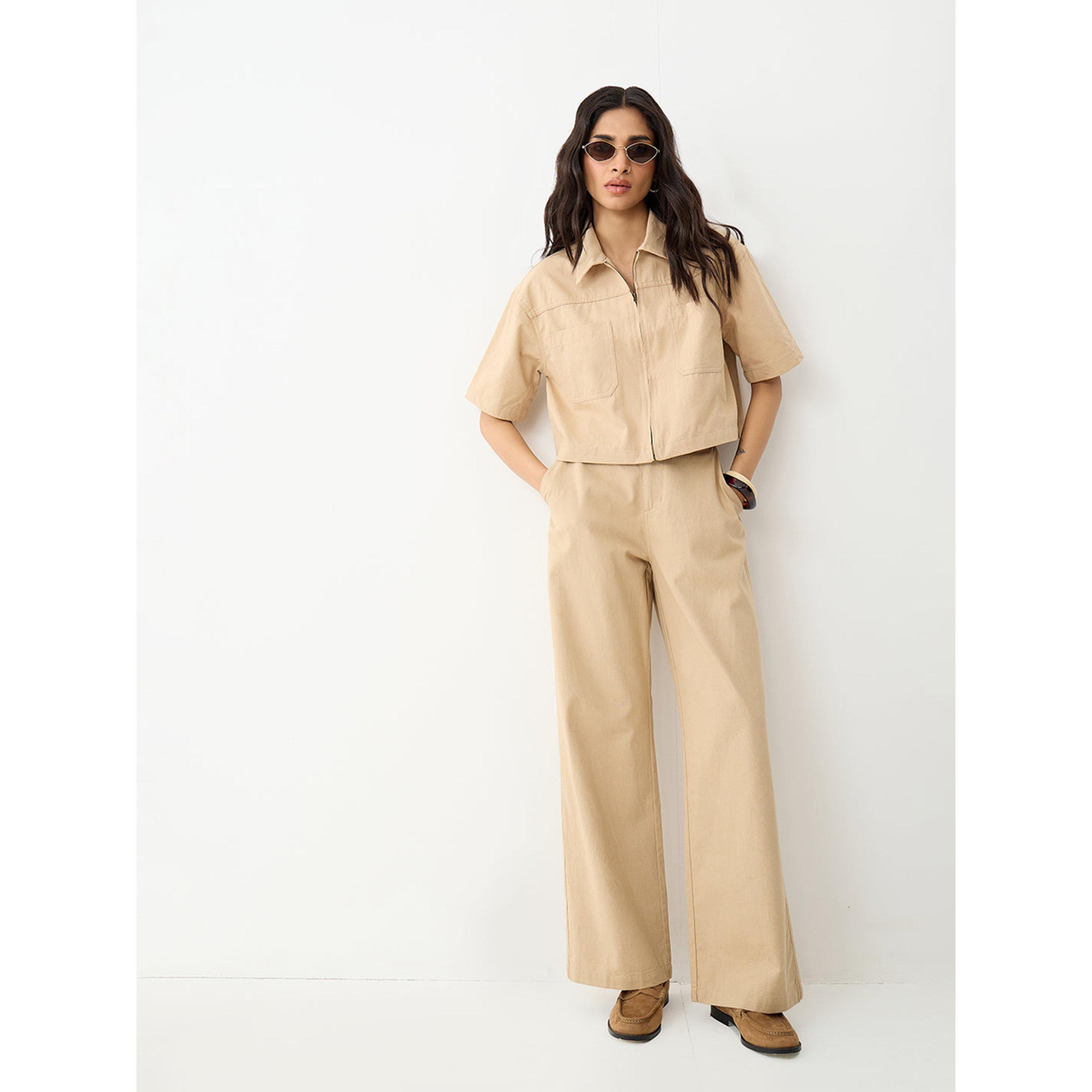 فيميلا × ستايلي - بنطال بيج واسع الساقين-women-clothing-joggers-image-2