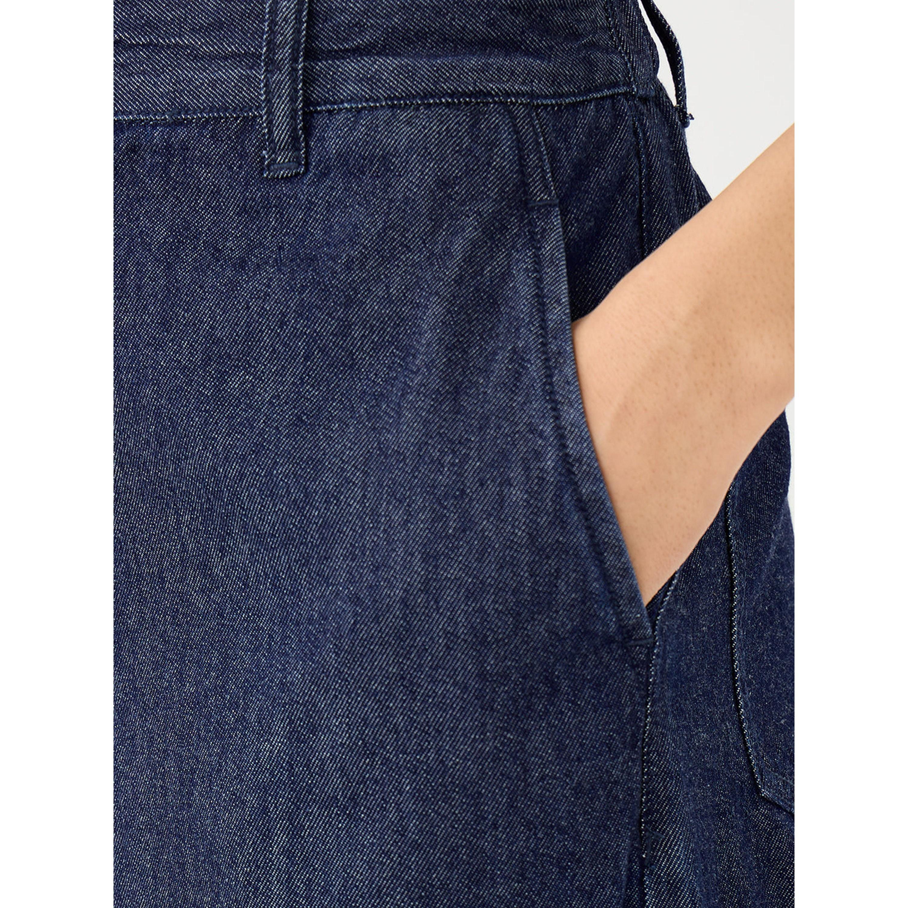 فيميلا × ستايلي - بنطال جينز أزرق داكن متوسط ​​الارتفاع بقصة مستقيمة-women-clothing-jeans-image-3