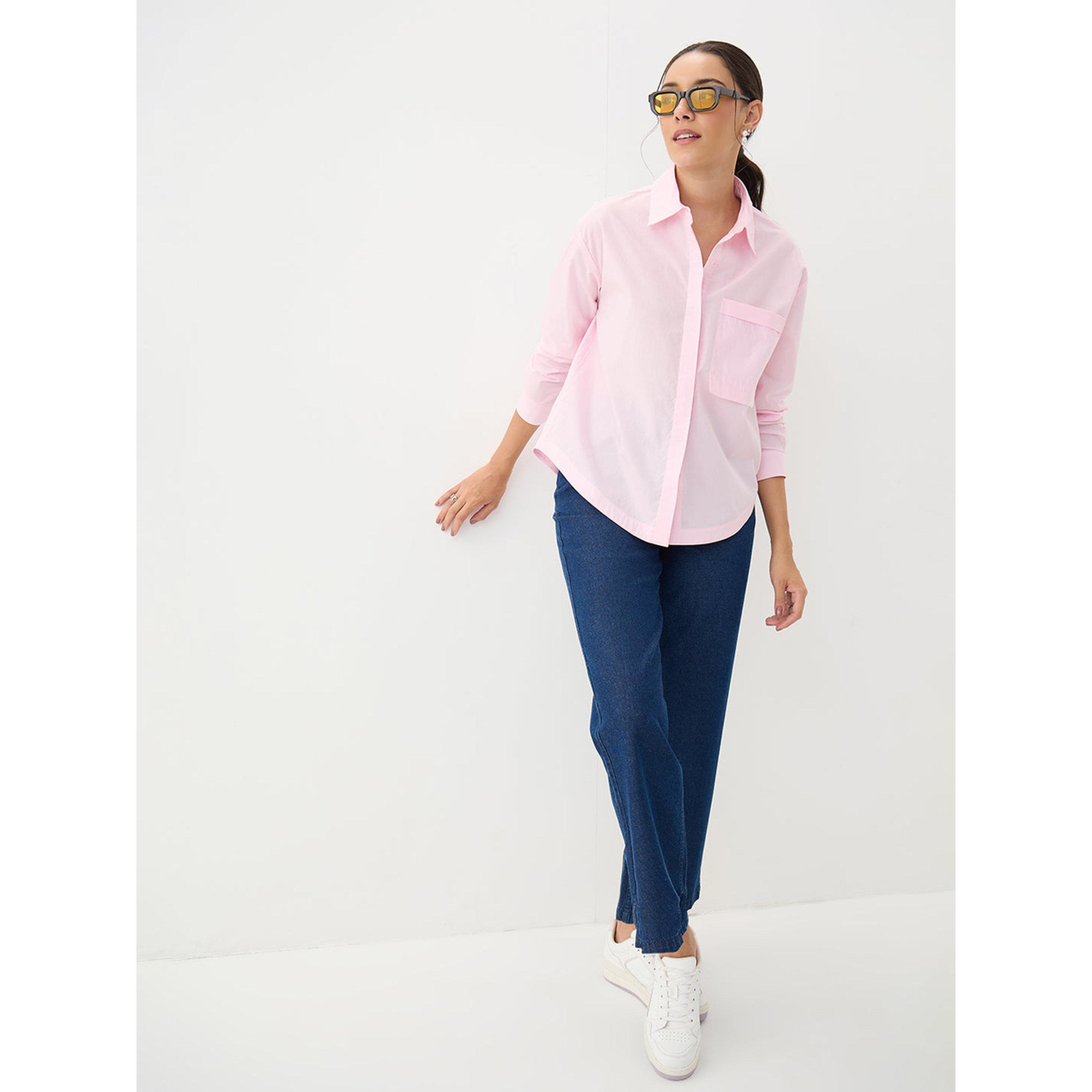فيميلا × ستايلي - بنطال جينز أزرق داكن متوسط ​​الارتفاع بقصة مستقيمة-women-clothing-jeans-image-5