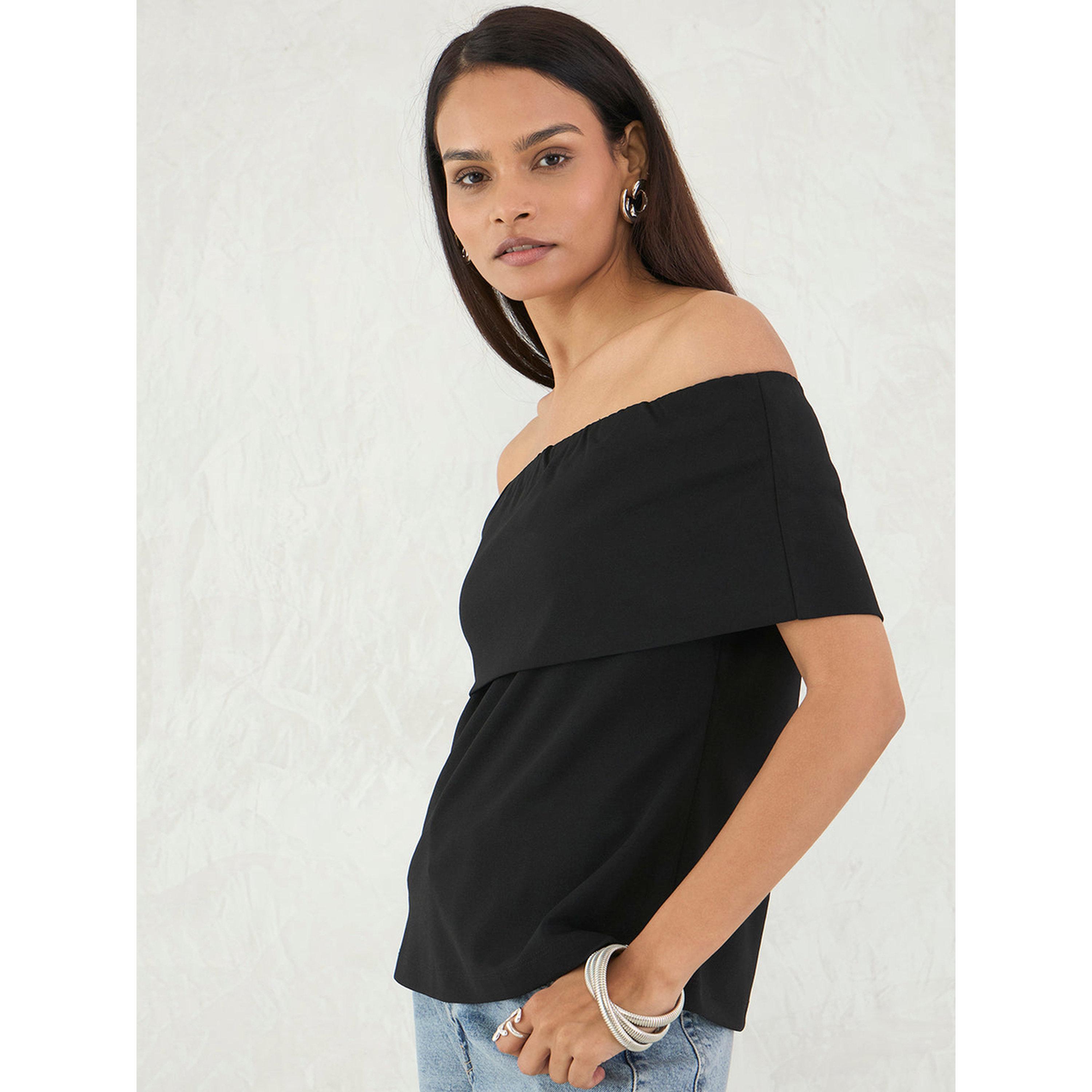 Femmella X Styli Black Bardot Off-Shoulder Sleeveless Top-women-clothing-shirtsandblouses-blouses-image-3
