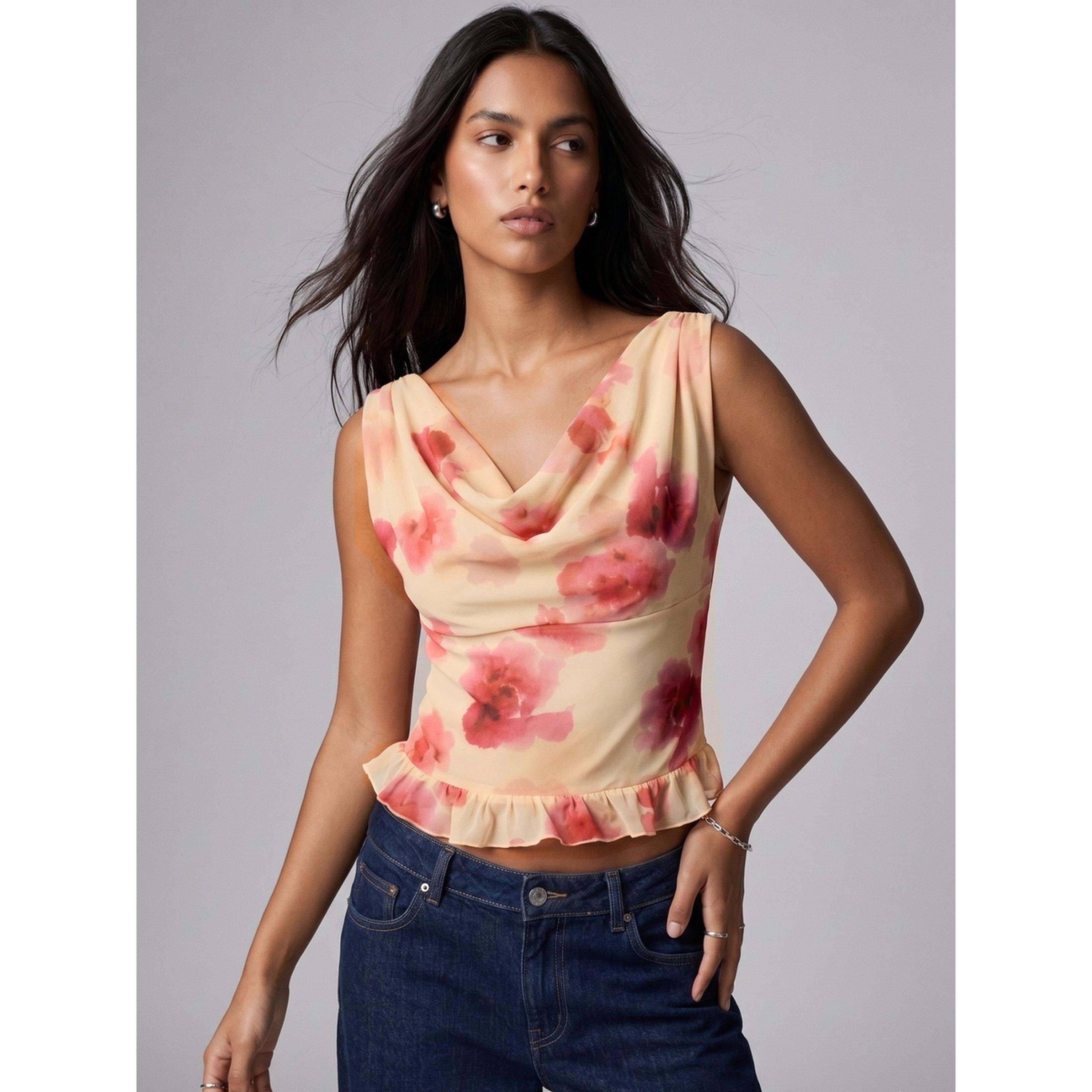 Outzidr X Styli Multi Floral Sleeveless Knit Top-women-clothing-shirtsandblouses-blouses-image-1
