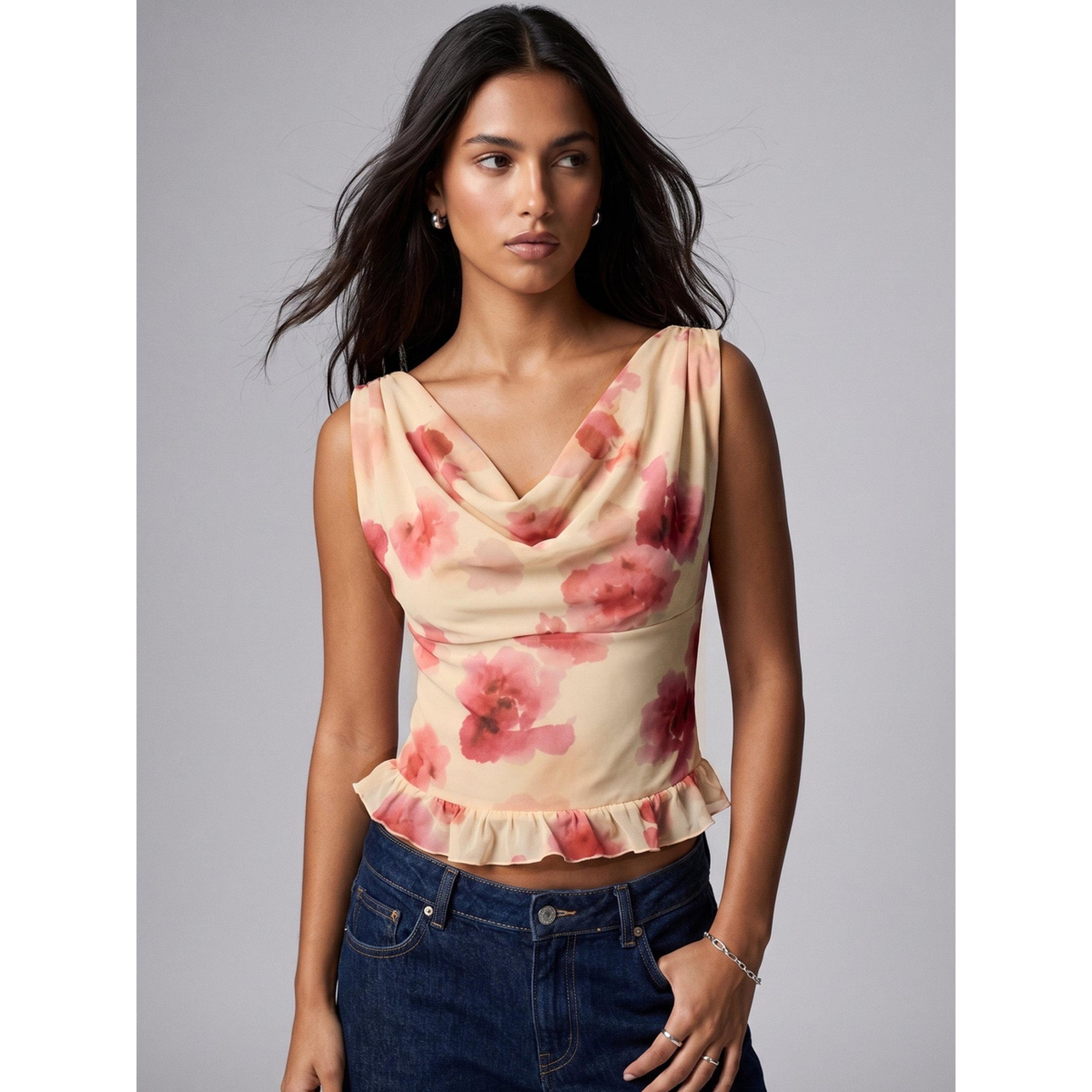 Outzidr X Styli Multi Floral Sleeveless Knit Top-women-clothing-shirtsandblouses-blouses-image-2