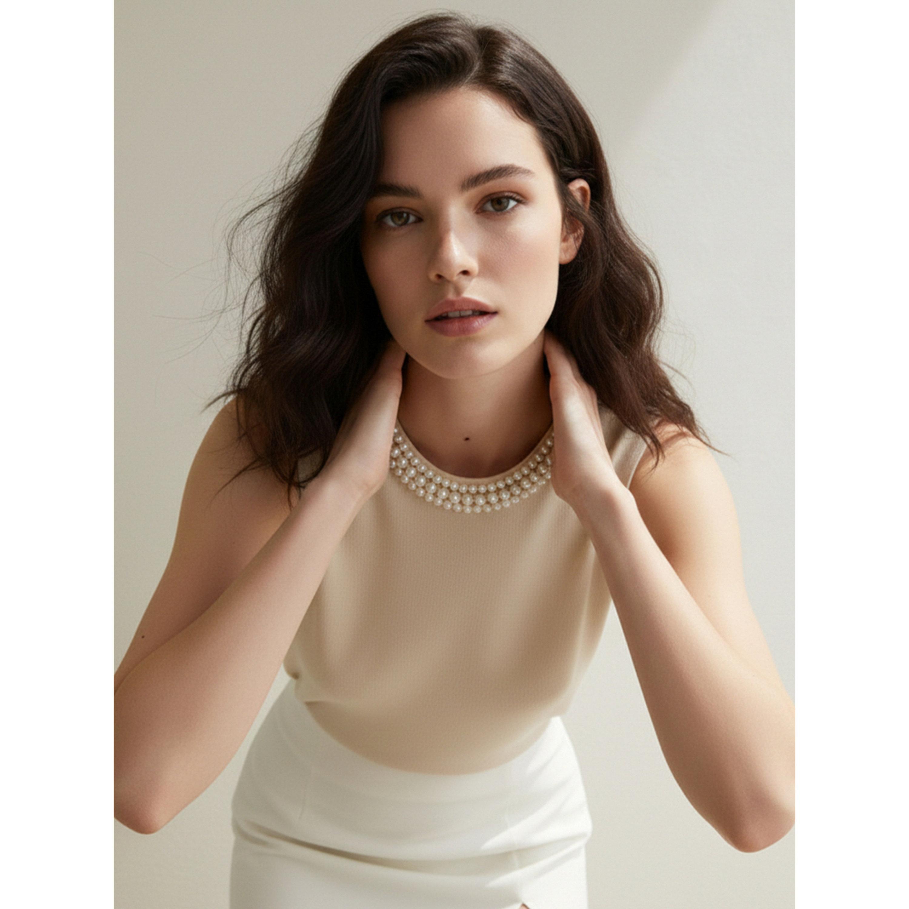 بلوزة بلا أكمام مرصعة باللؤلؤ-women-clothing-shirtsandblouses-blouses-image-3