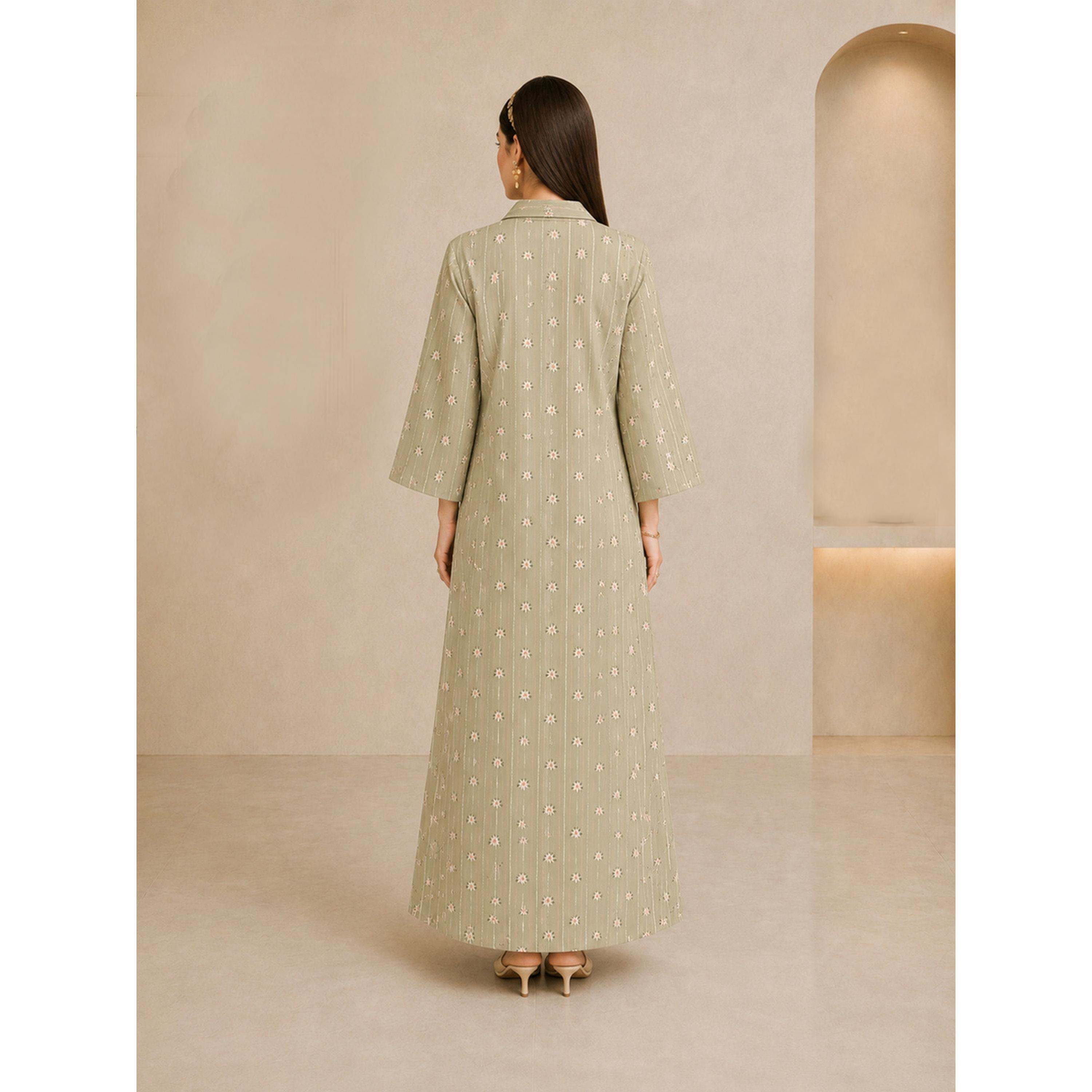 Take Two Green Embroidered Maxi Jalabiya-women-arabicclothing-jalabiyas-image-5