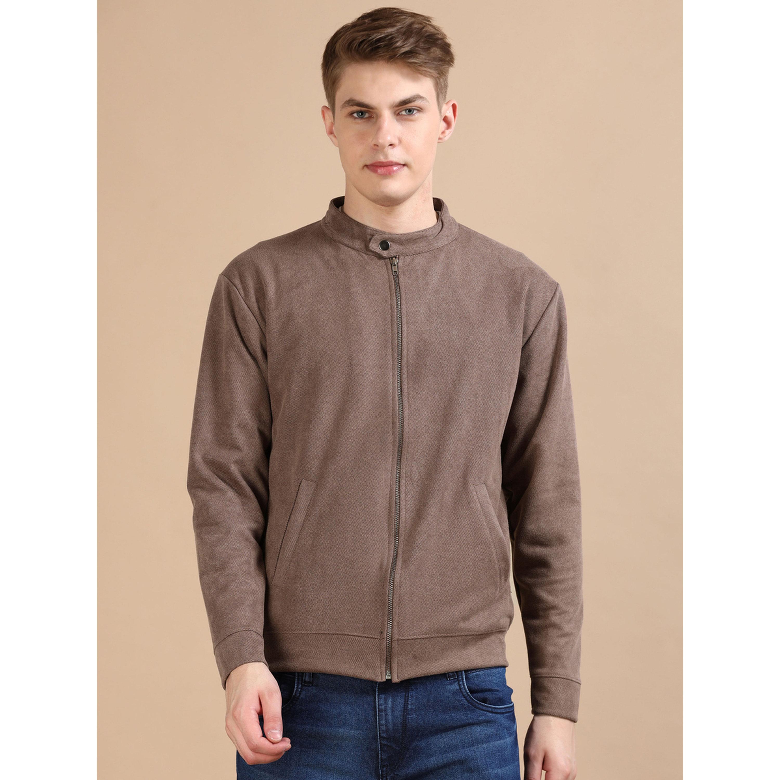 جاكيت سادة بسحاب باللون النحاسي-men-clothing-jacketsandblazers-jackets-image-1
