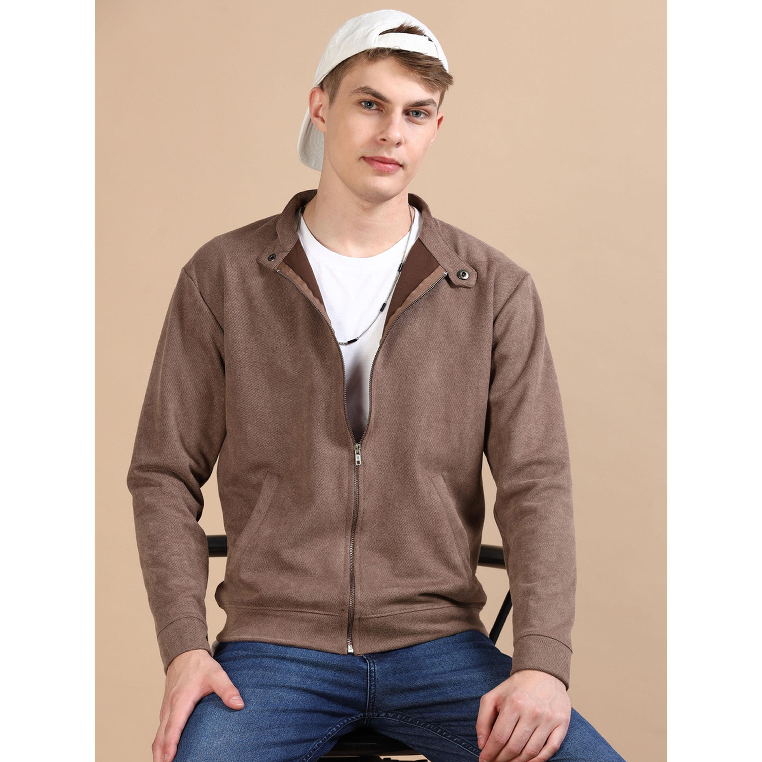جاكيت سادة بسحاب باللون النحاسي-men-clothing-jacketsandblazers-jackets-image-4