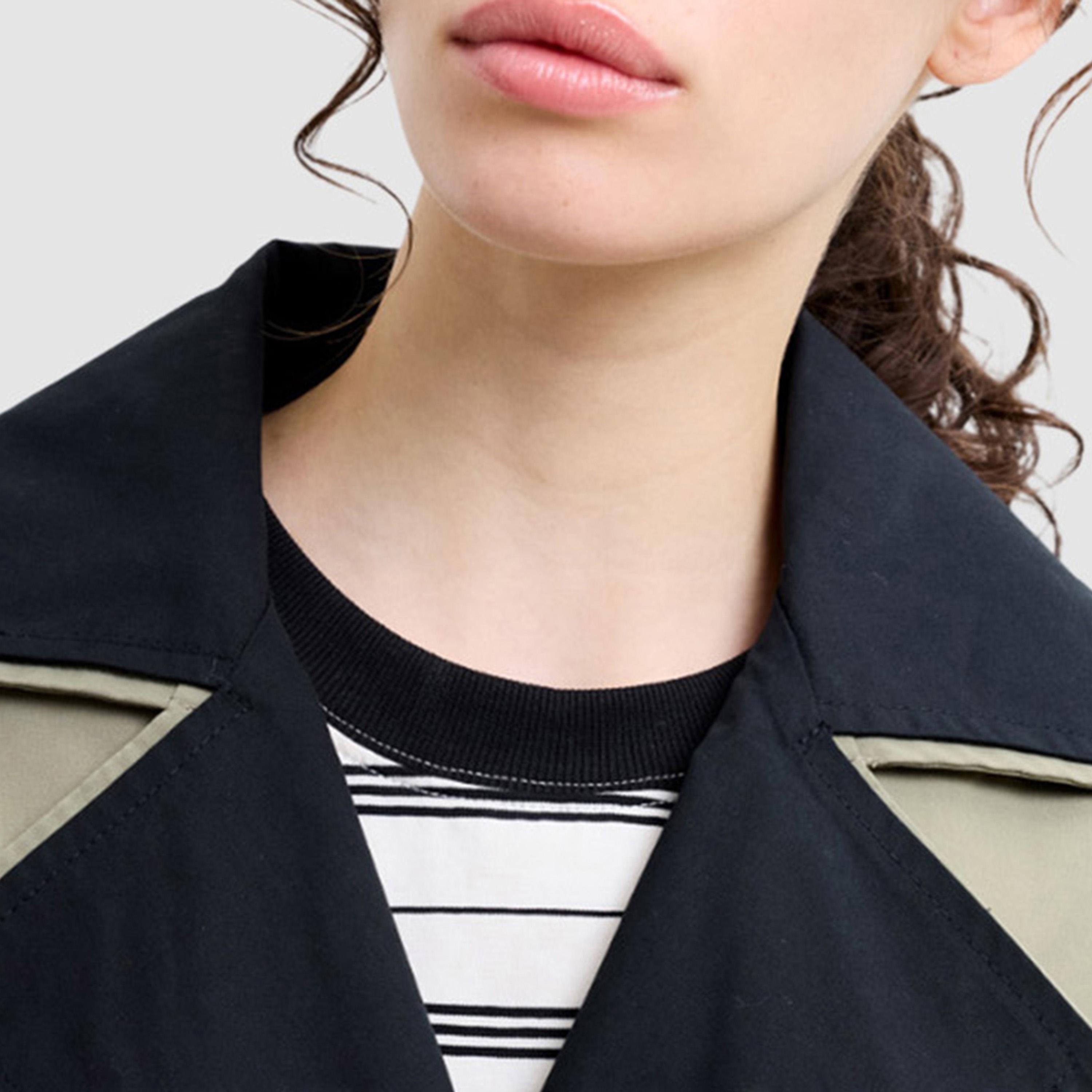 معطف خندق "ترنش كوت" نسائي لون أخضر من فرينش كونكشن-women-clothing-coatsandjackets-coats-image-6