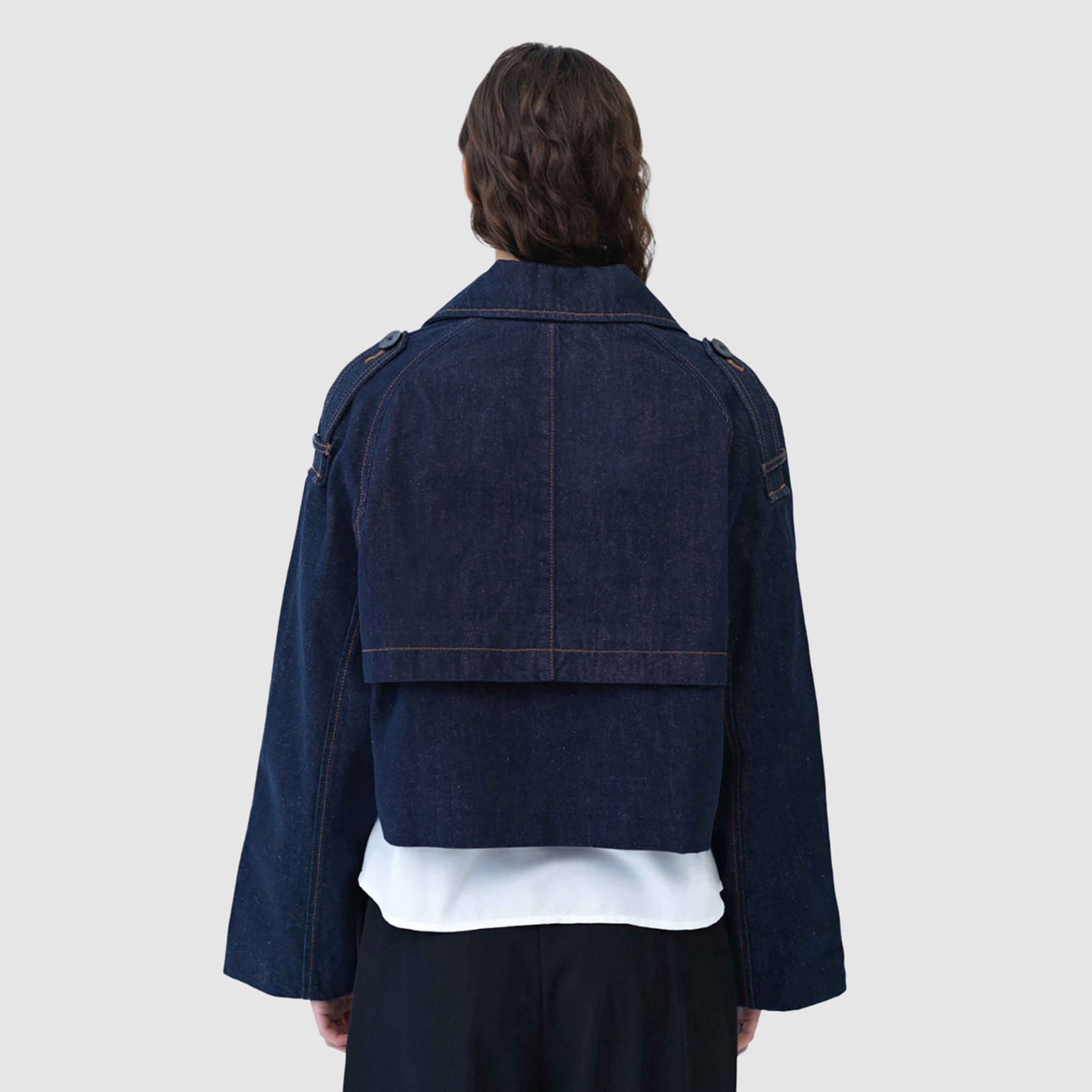 جاكيت نسائي قطن لون أزرق داكن من فرينش كونكشن-women-winterwear-coatsandjackets-jackets-image-4