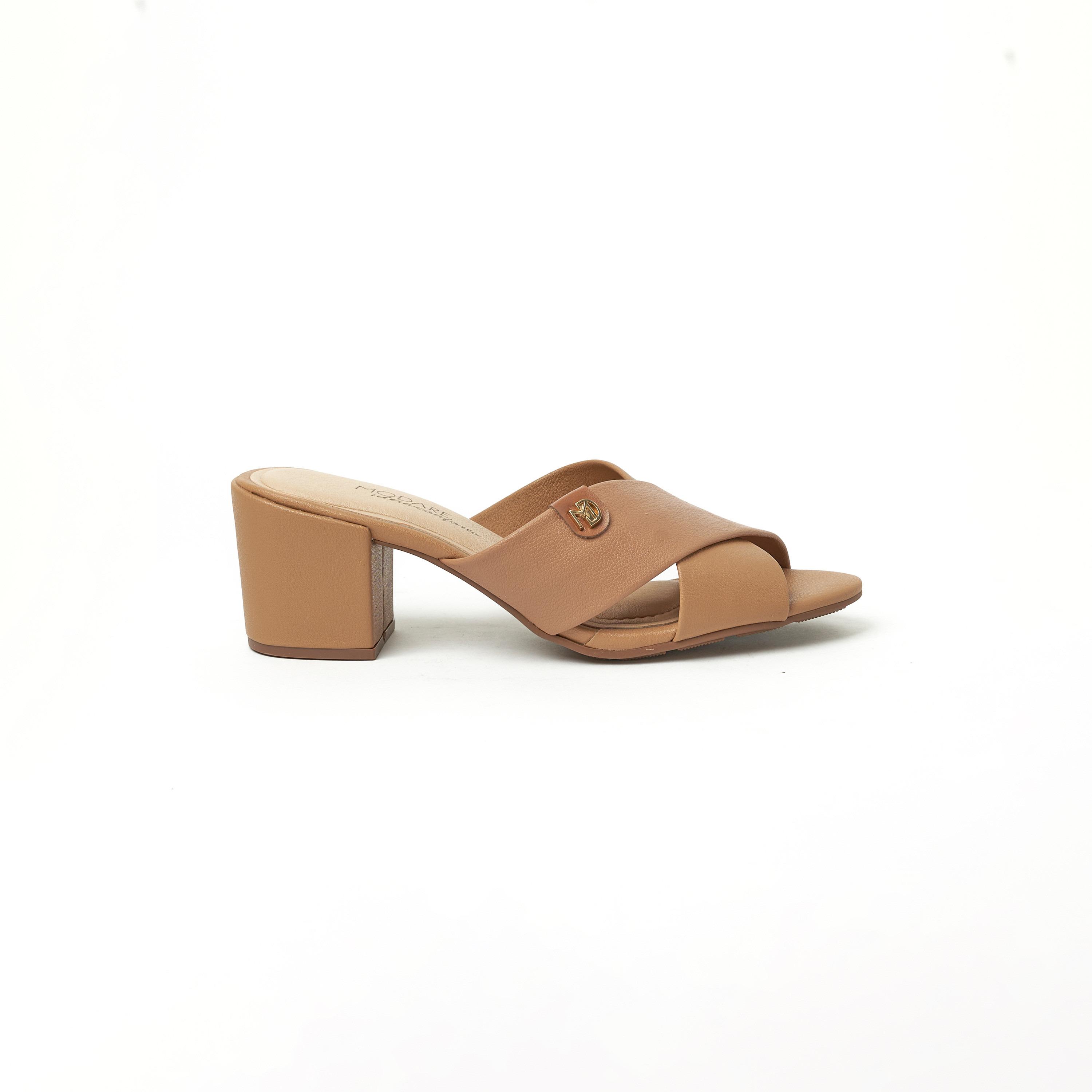  مودير- صندل نسائي سهل الارتداء كعب مربع بحزام متقاطع | 7109-466-21793-91345-women-shoes-heels-image-2
