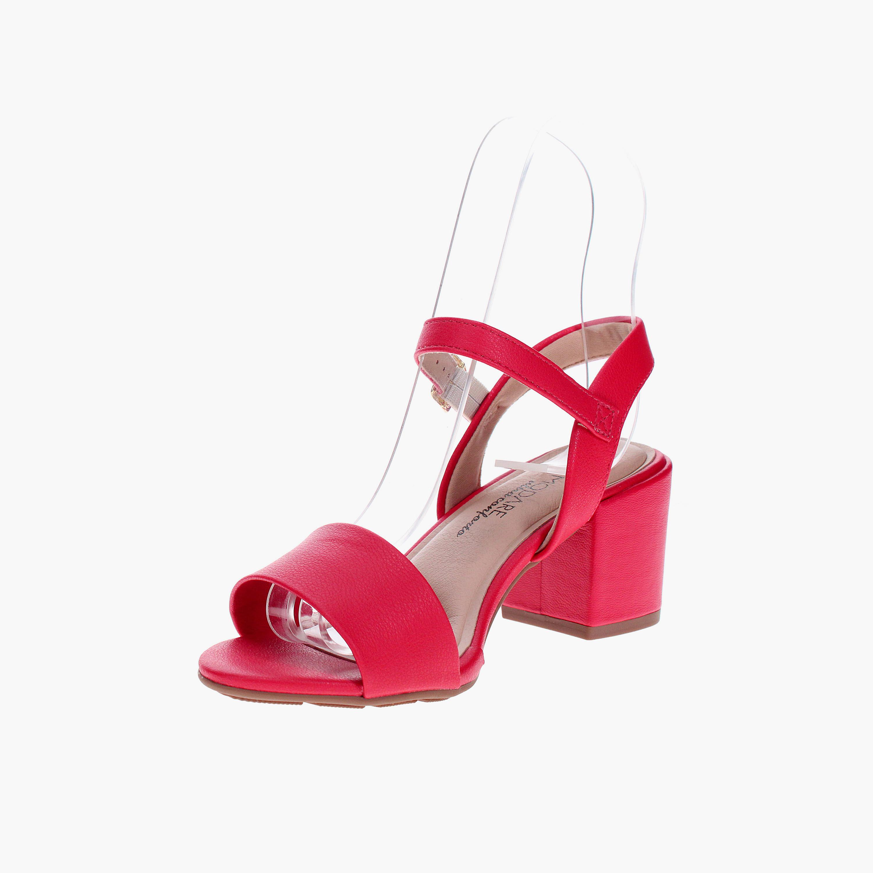مودير - حذاء نسائي كعب عريض وحزام بمشبك | 7109-469-21736-86347-women-shoes-sandals-heeled-image-5