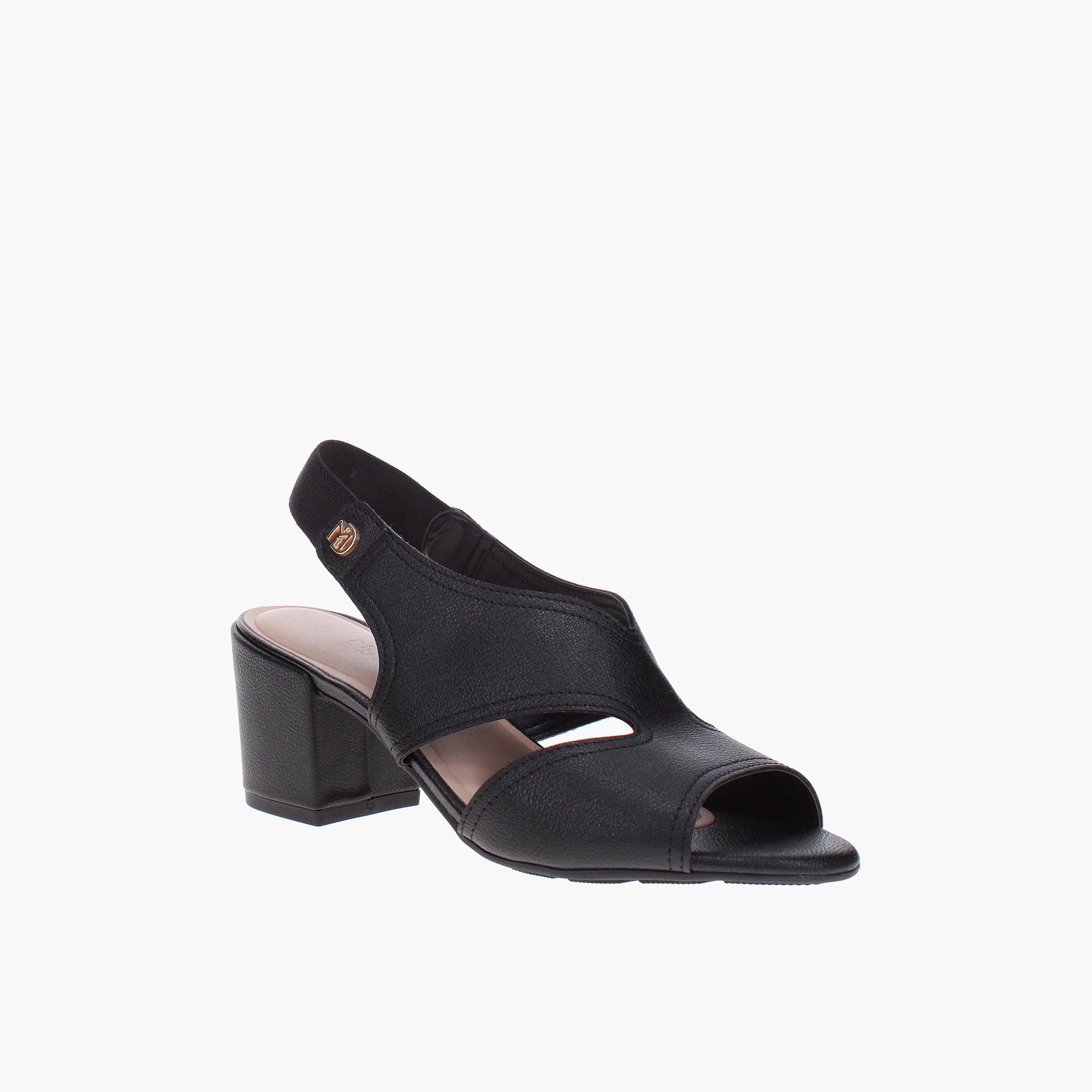 Modare by Geoomnii Women's Elastic Block Heels | 7109-481-28630-15745         -women-shoes-sandals-heeled-image-1