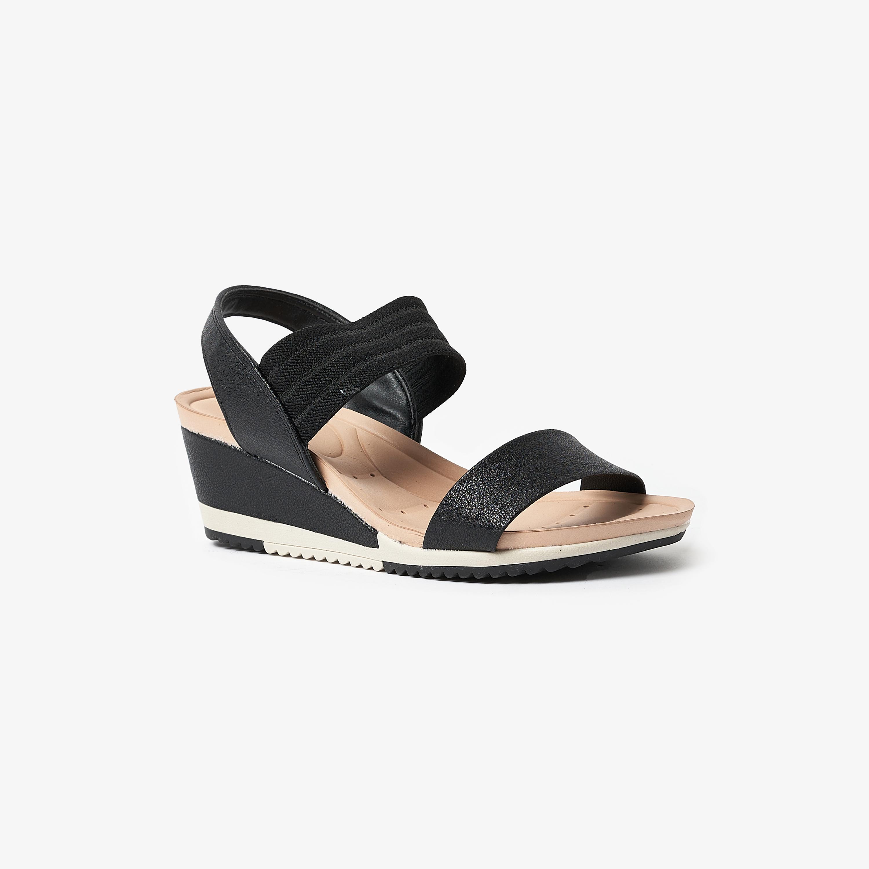 Modare by Geoomnii Women's Wedge Sandals with Sling Back | 7123-107-24456       -women-shoes-heels-image-1