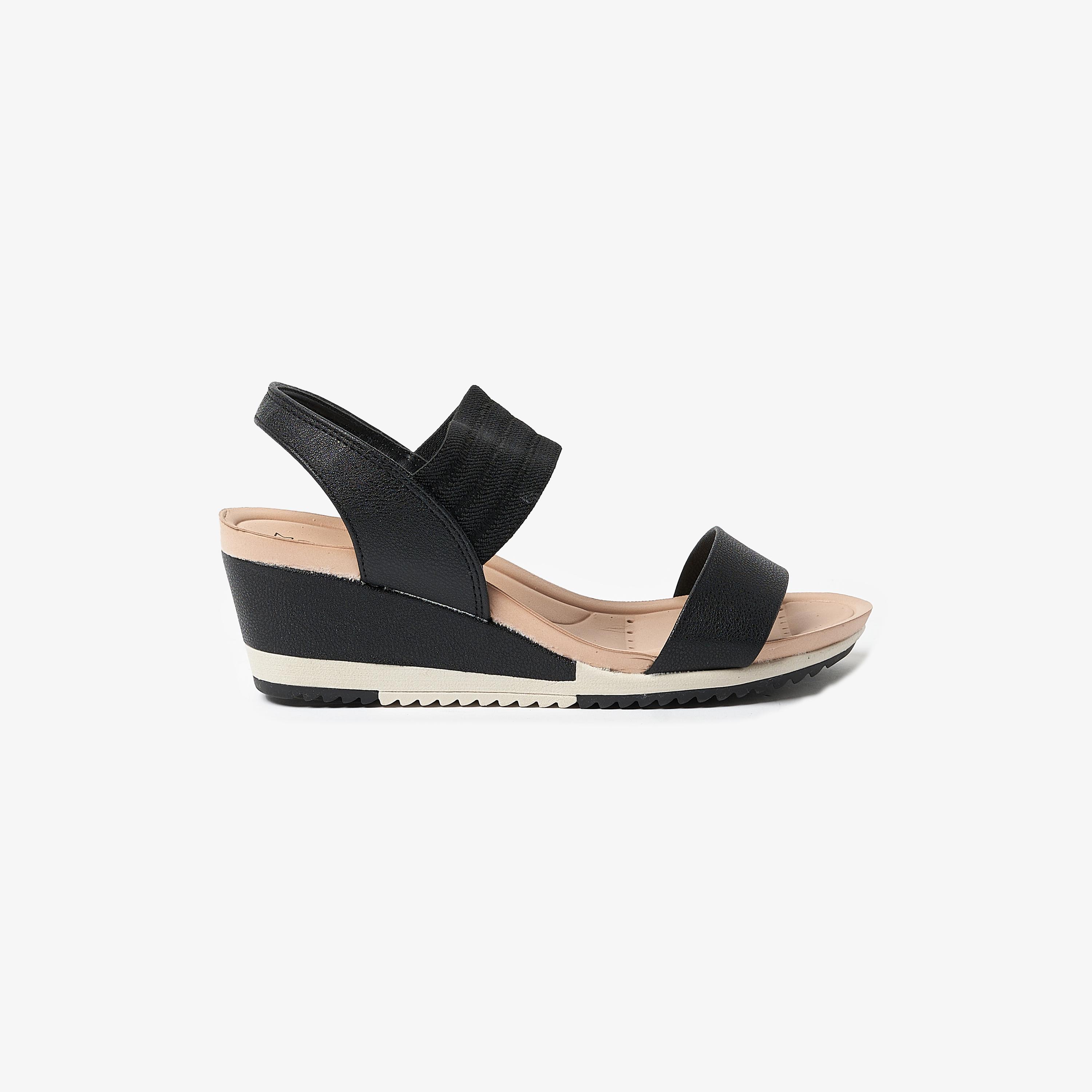 Modare by Geoomnii Women's Wedge Sandals with Sling Back | 7123-107-24456       -women-shoes-heels-image-2