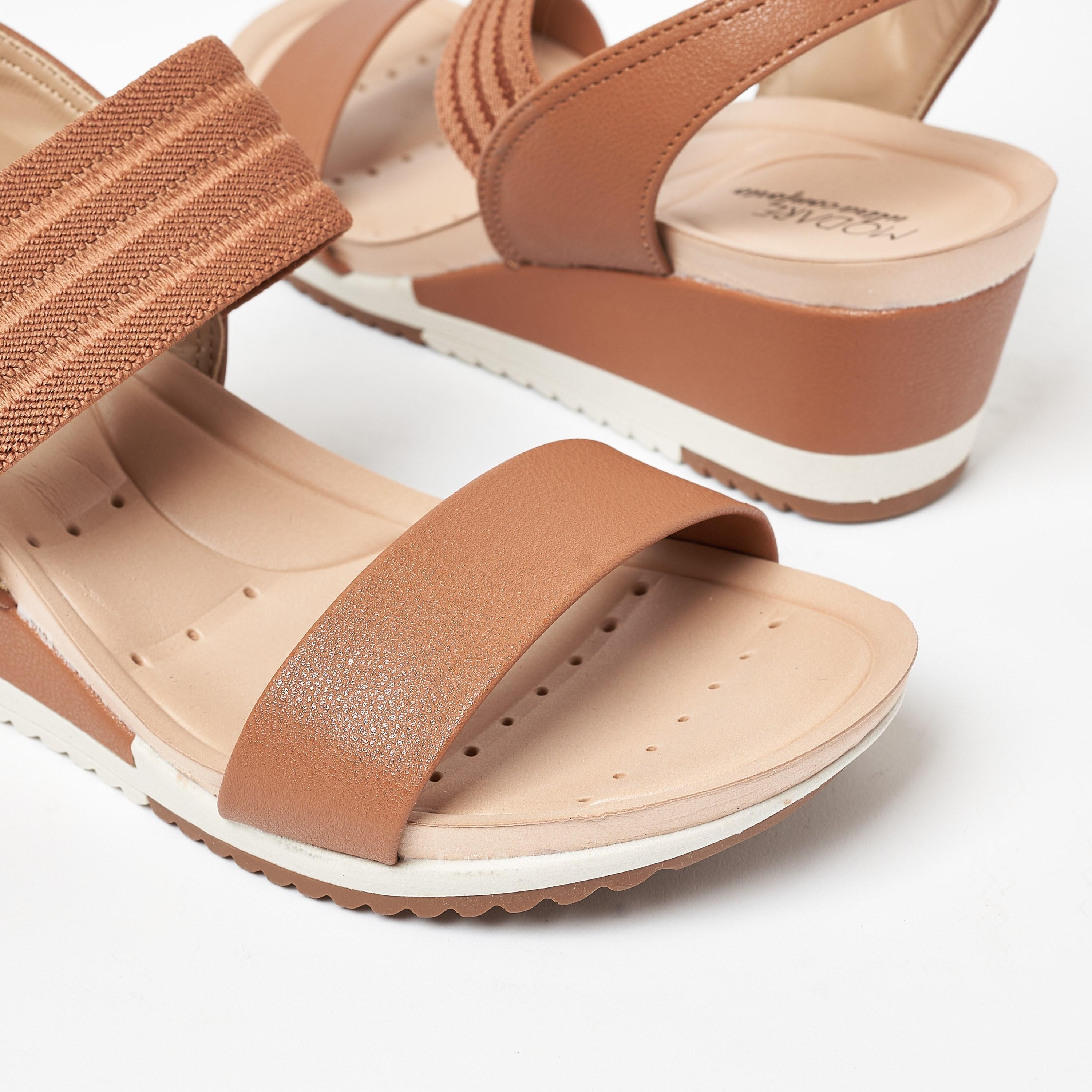 Modare by Geoomnii Women's Wedge Sandals with Sling Back | 7123-107-24456       -women-shoes-heels-image-15