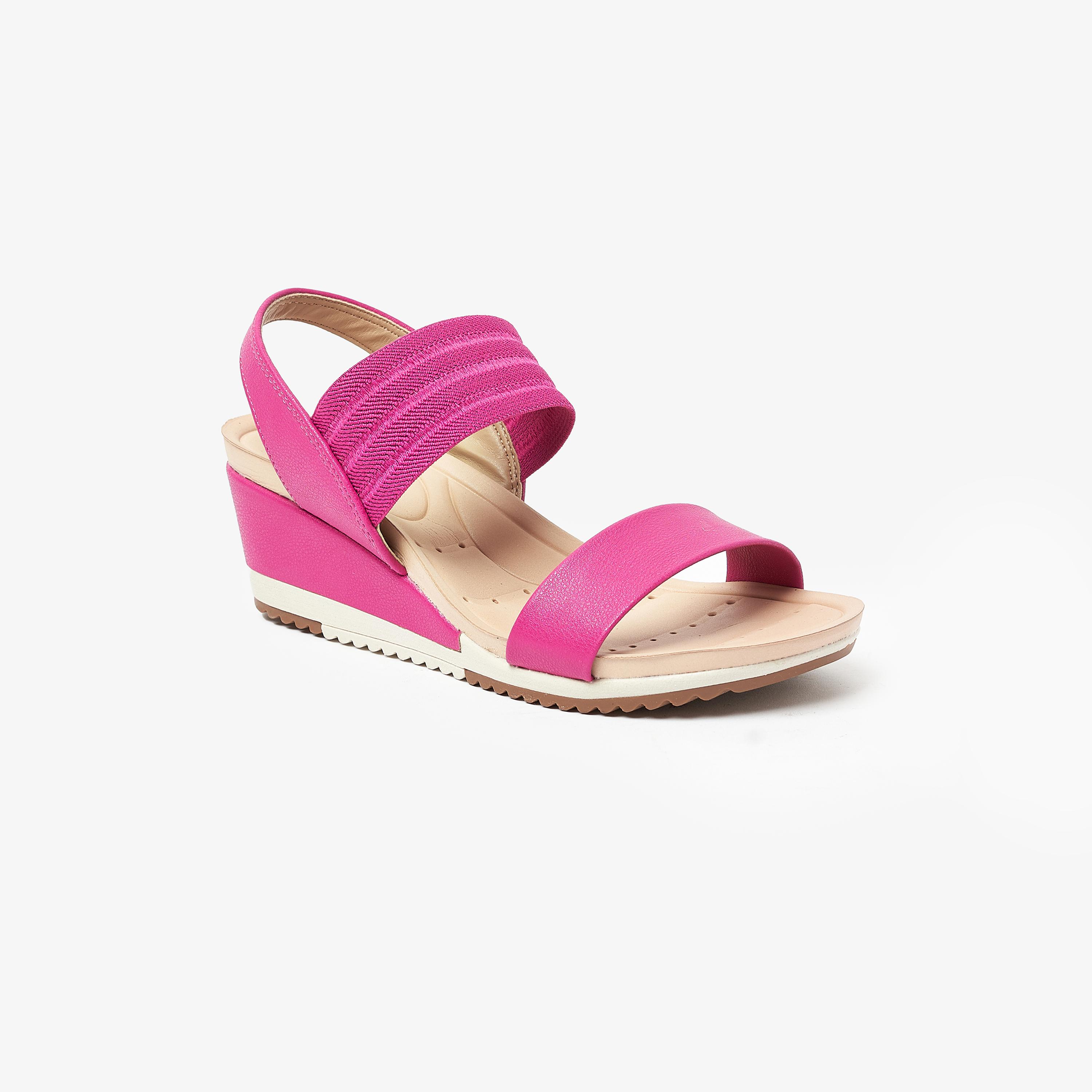 Modare by Geoomnii Women's Wedge Sandals with Sling Back | 7123-107-24456       -women-shoes-heels-image-16