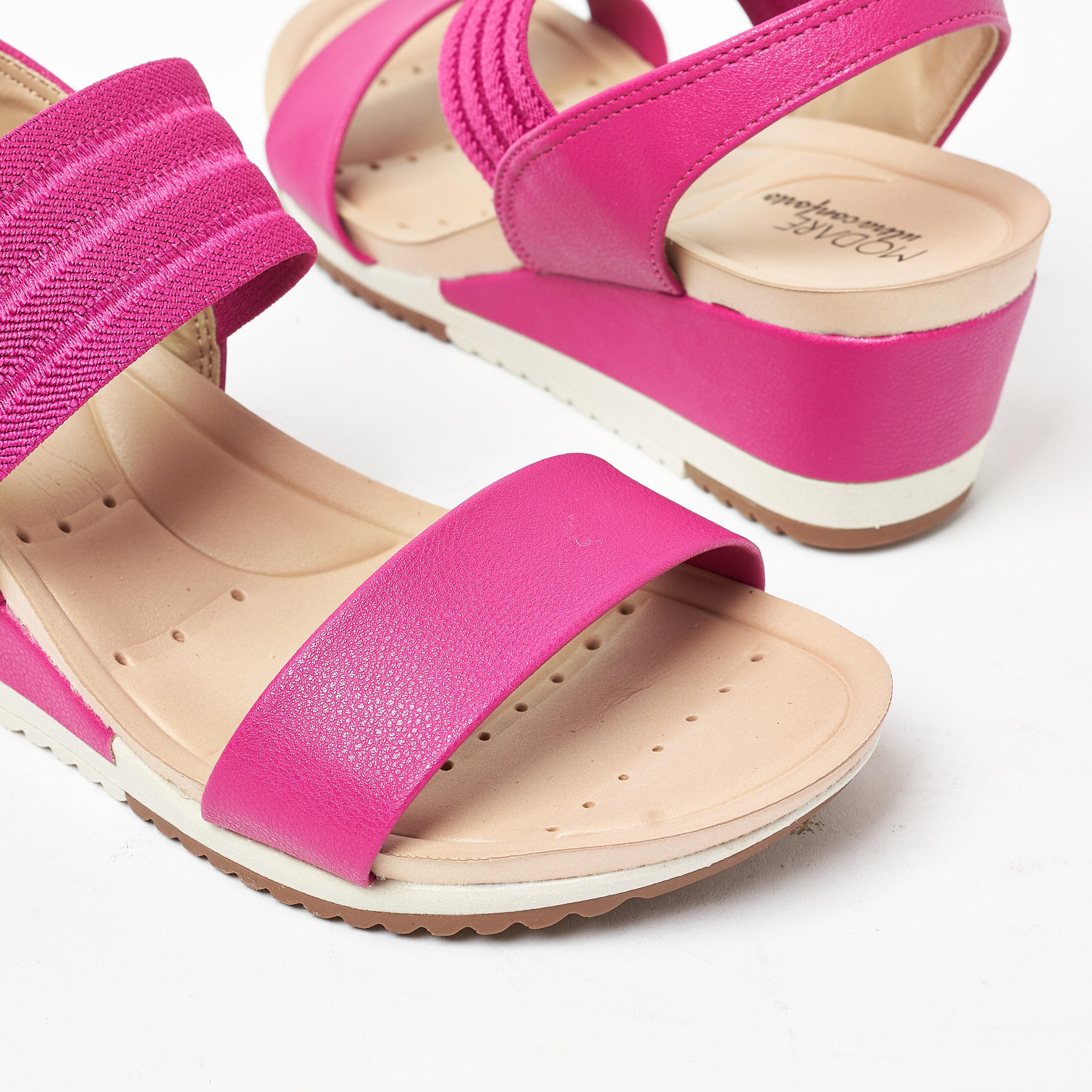 Modare by Geoomnii Women's Wedge Sandals with Sling Back | 7123-107-24456       -women-shoes-heels-image-20