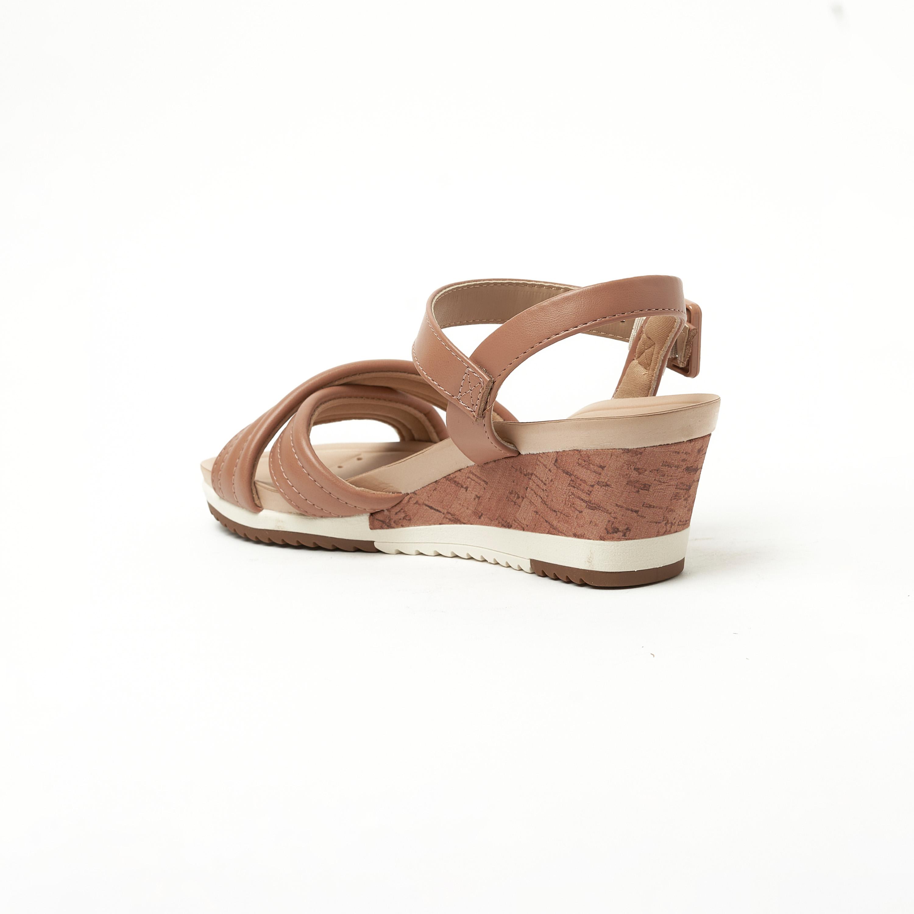 Modare by Geoomnii Women's Buckle Wedges | 7123-124-26525-52531          -women-shoes-heels-image-5