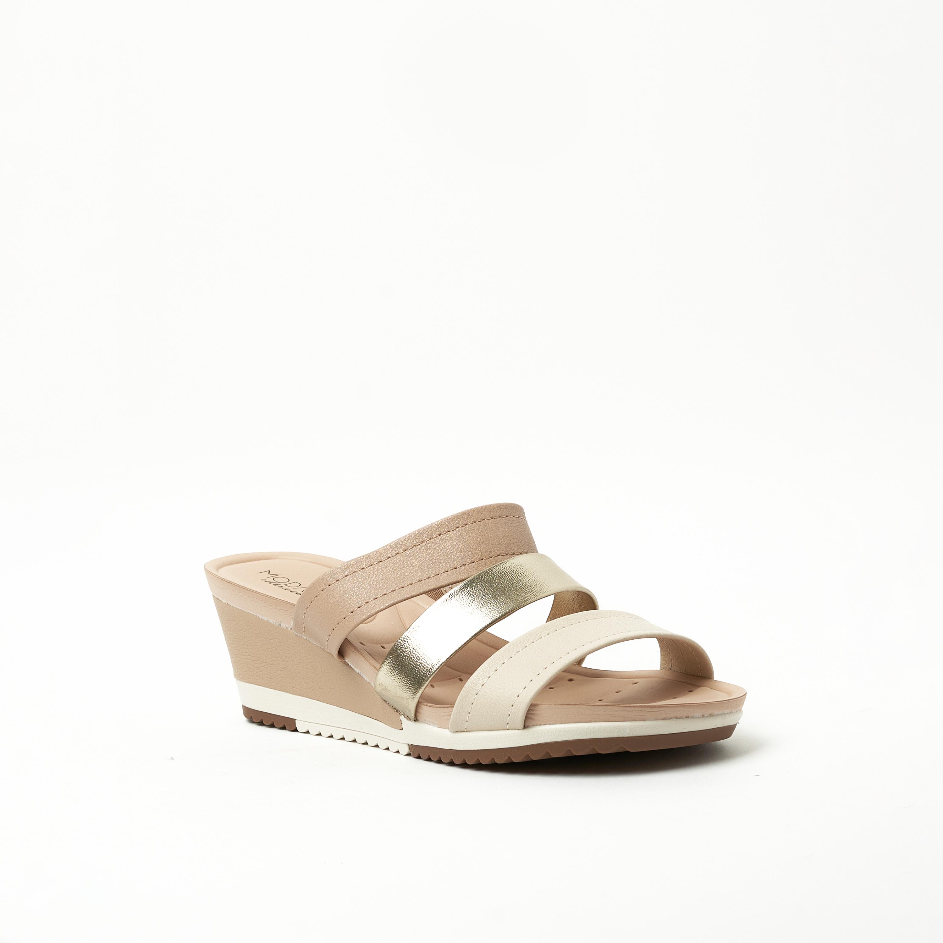 Modare by Geoomnii Women's Slip-On Wedges | 7123-139-22555-87783          -women-shoes-sandals-heeled-image-1