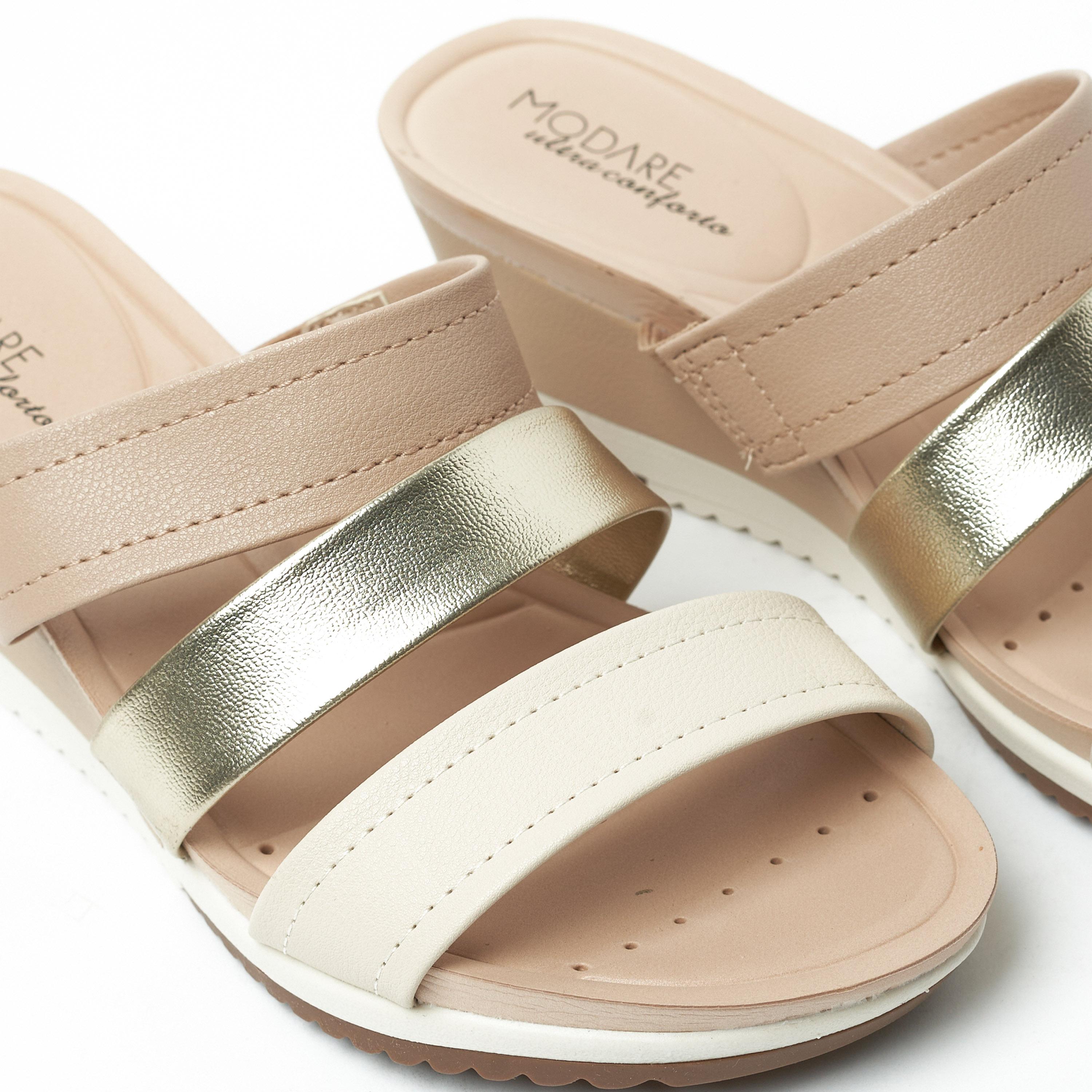 Modare by Geoomnii Women's Slip-On Wedges | 7123-139-22555-87783          -women-shoes-sandals-heeled-image-3