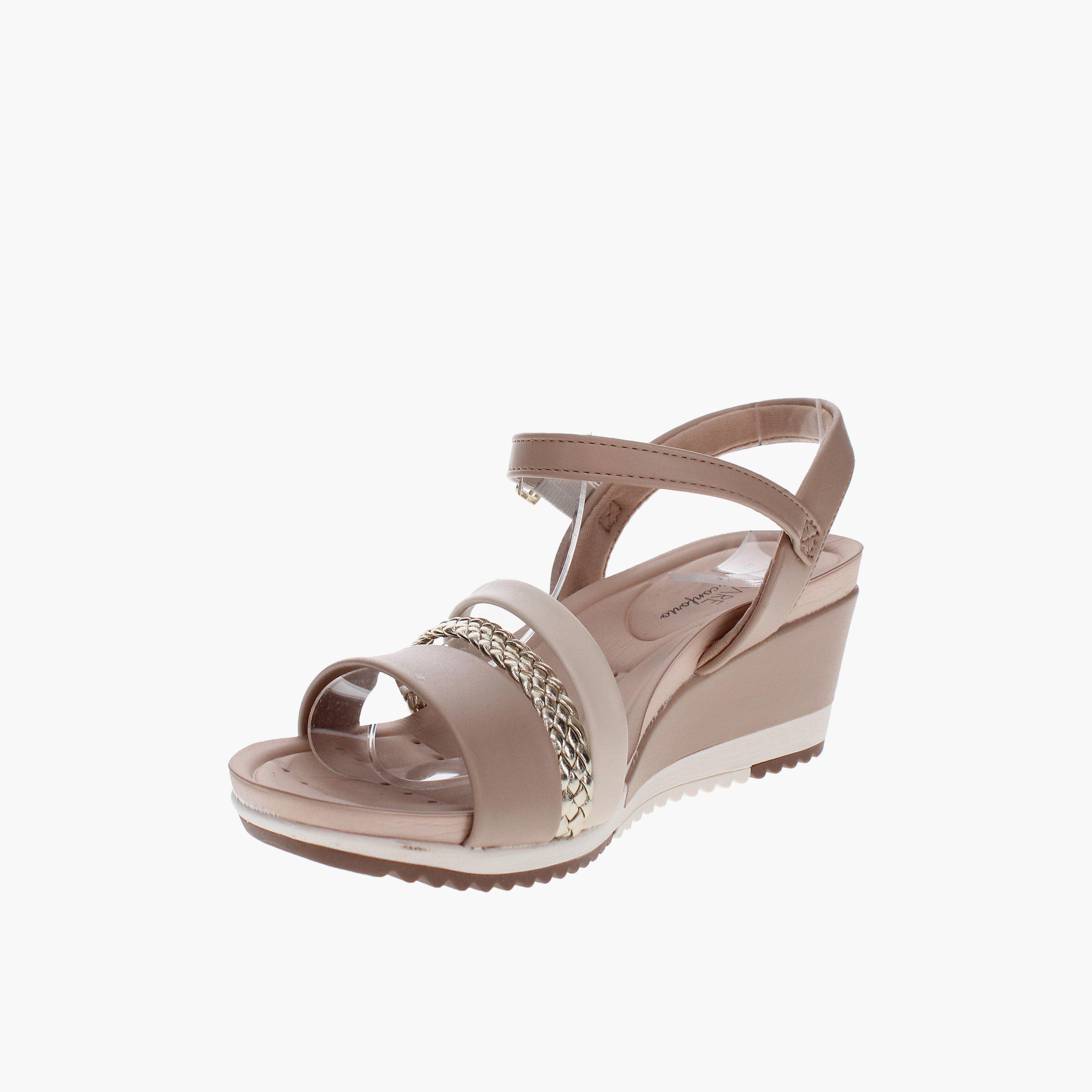 Modare by Geoomnii Women's Buckle Strap Wedges | 7123-147-26262-95496         -women-shoes-sandals-heeled-image-5