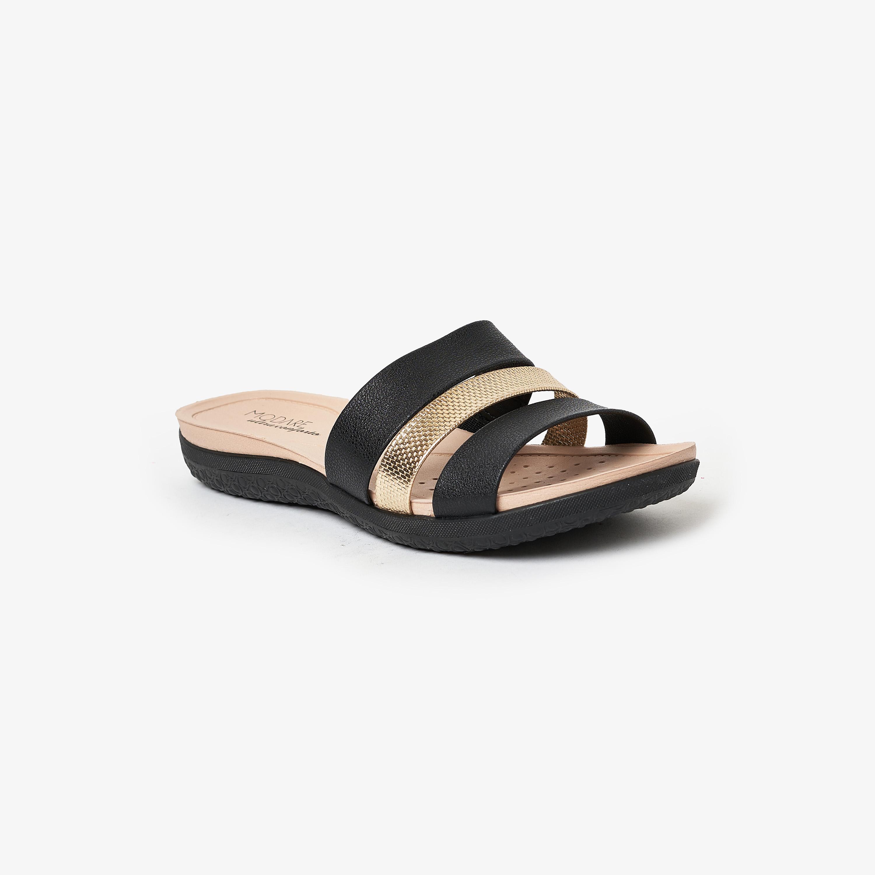 صنادل نسائية مريحة من موداري ذو مفتوح عند الأصابع | 7125-200-25492-women-shoes-sandals-flats-image-1