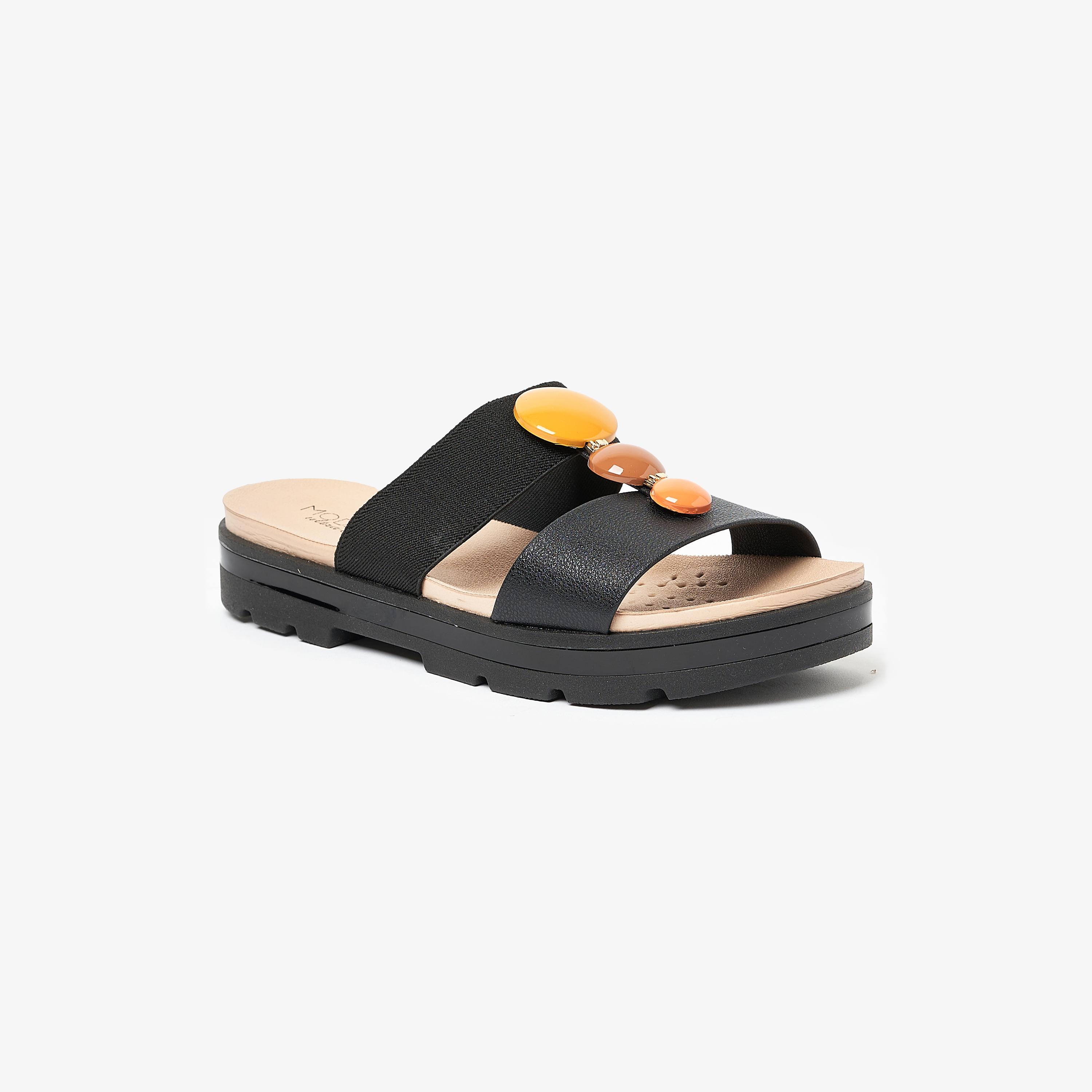 صنادل نسائية مريحة من موداري ذو مفتوح عند الأصابع | 7132-128-22584-women-shoes-sandals-flats-image-1