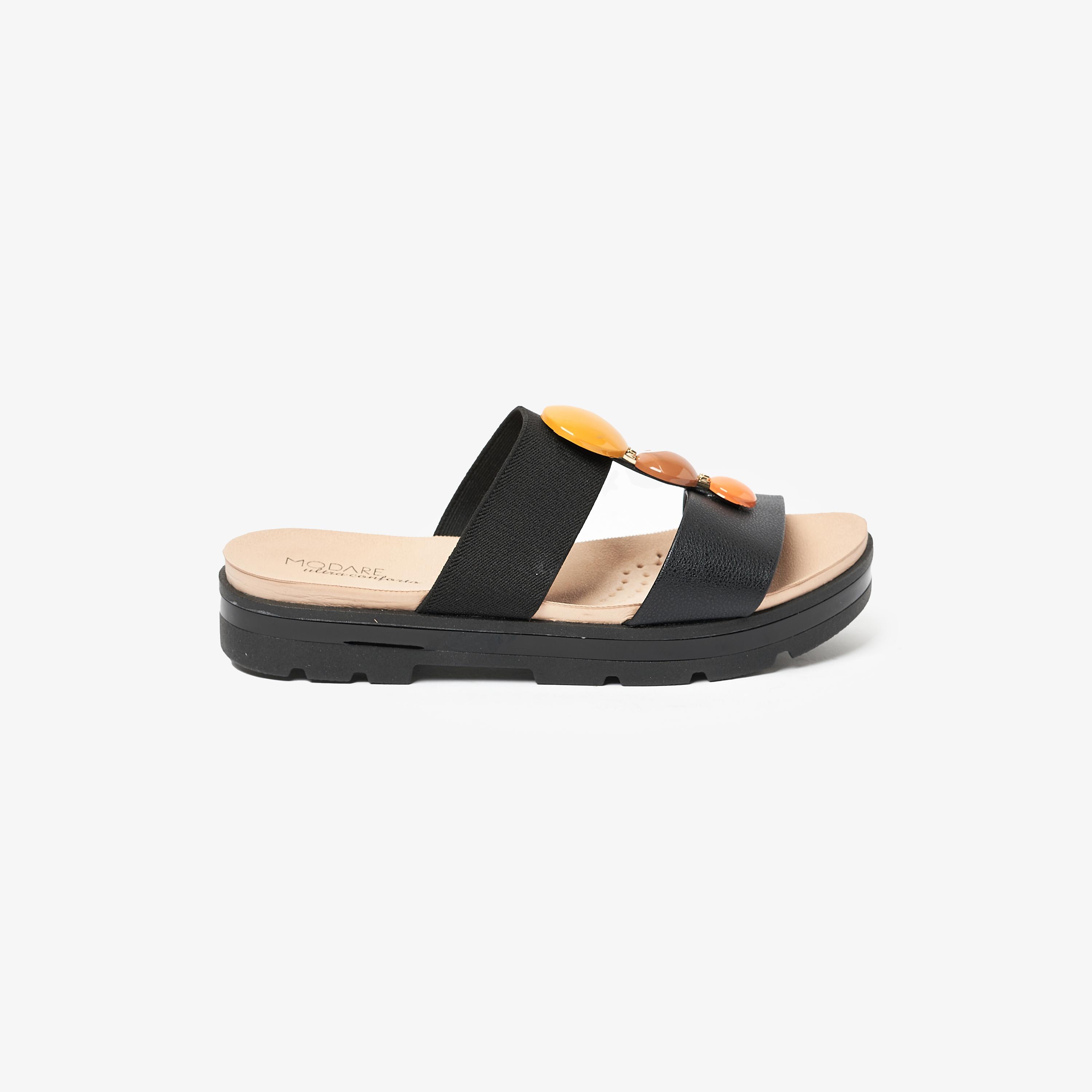 صنادل نسائية مريحة من موداري ذو مفتوح عند الأصابع | 7132-128-22584-women-shoes-sandals-flats-image-2