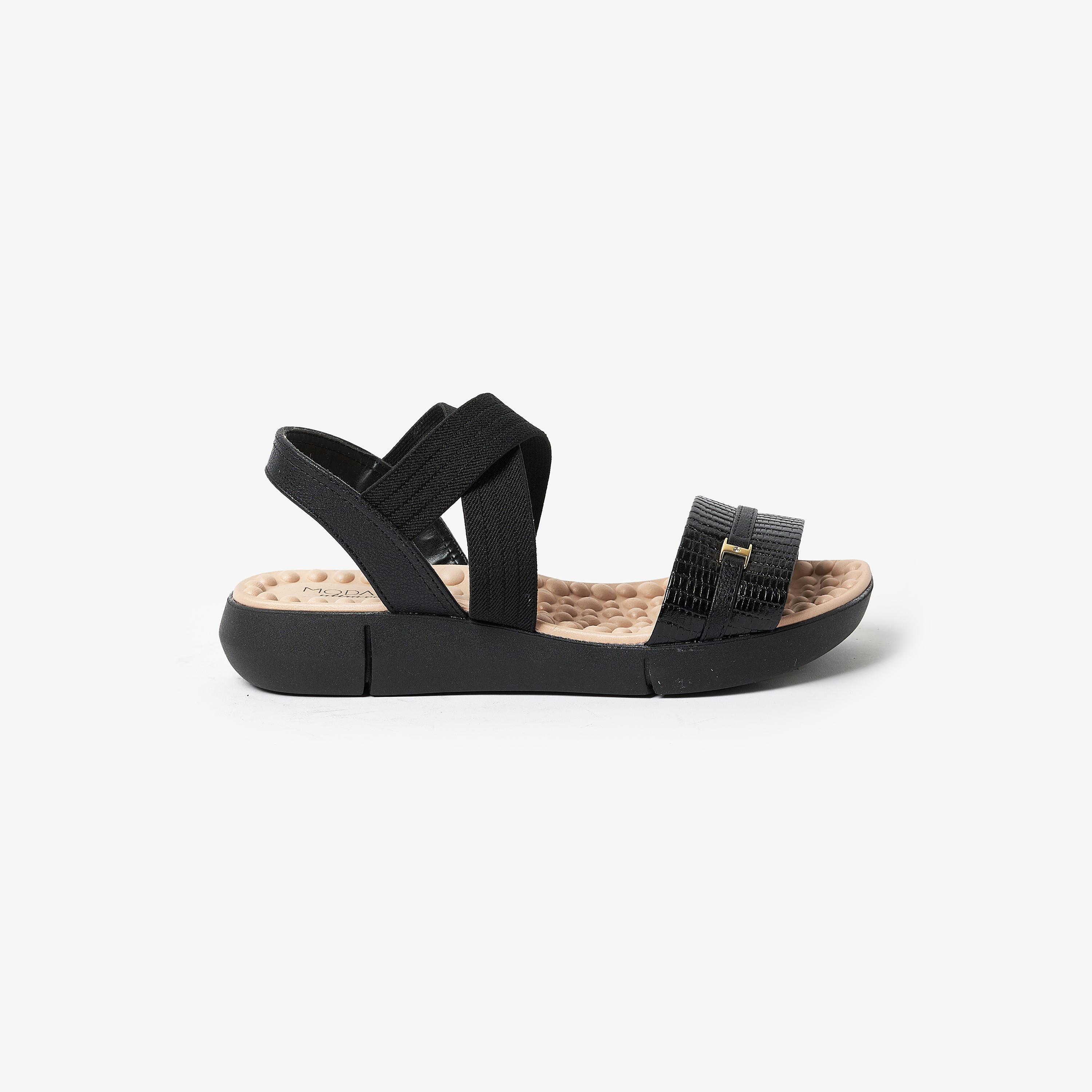 صندل بمقدمة مفتوحة نسائية مع حزام خلفي من موداري | 7142-102-25497-women-shoes-sandals-flats-image-2