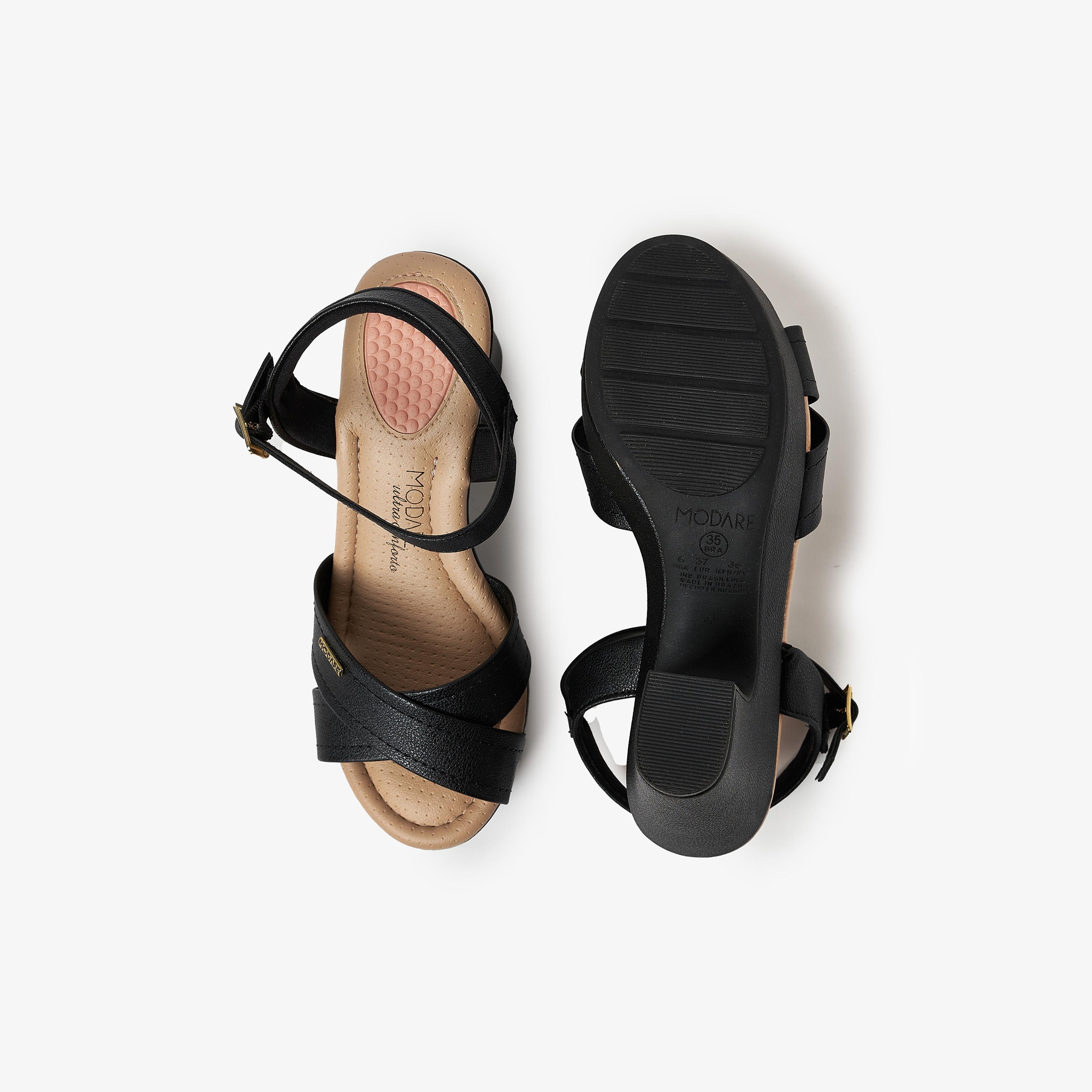 صندل حذاء نسائي بكعب عريض مع شريط خلفي من موداري | 7165-110-21736-women-shoes-heels-image-4