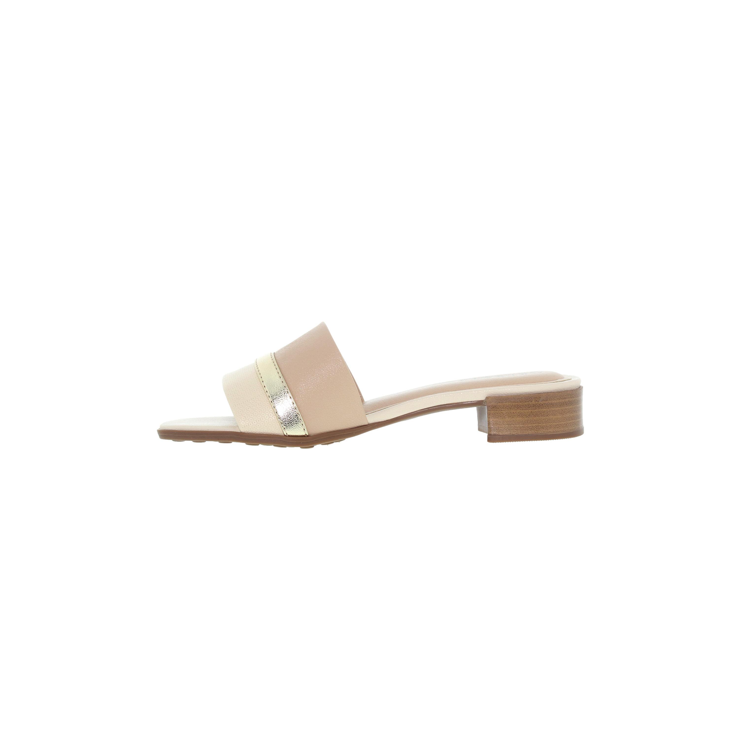 مودير- صندل نسائي سهل الارتداء كعب مربع بلمعة معدنية | 7169-114-25975-91747-women-shoes-heels-image-2