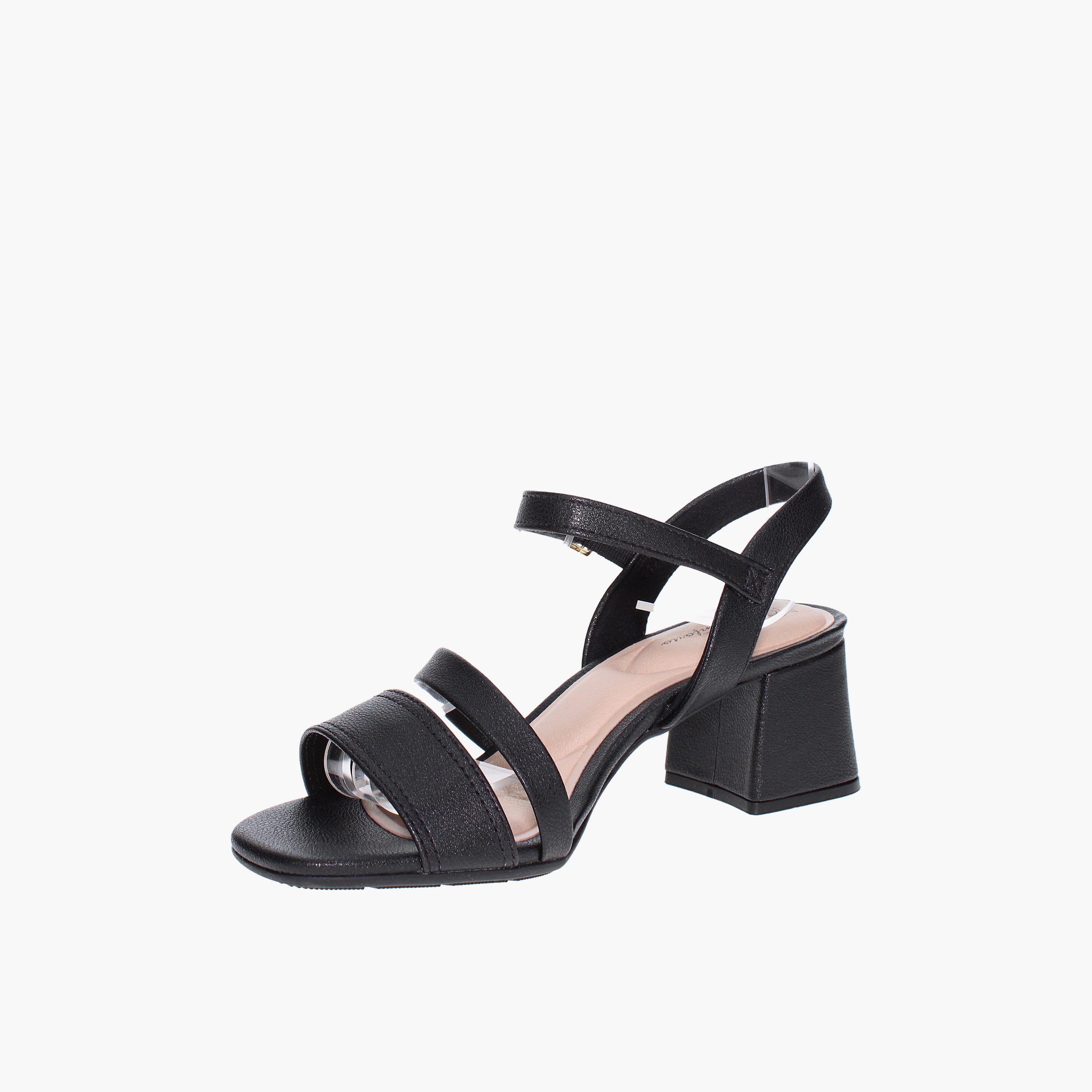 مودير - حذاء نسائي كعب عريض وحزام بمشبك | 7172-101-21736-15745-women-shoes-sandals-heeled-image-5
