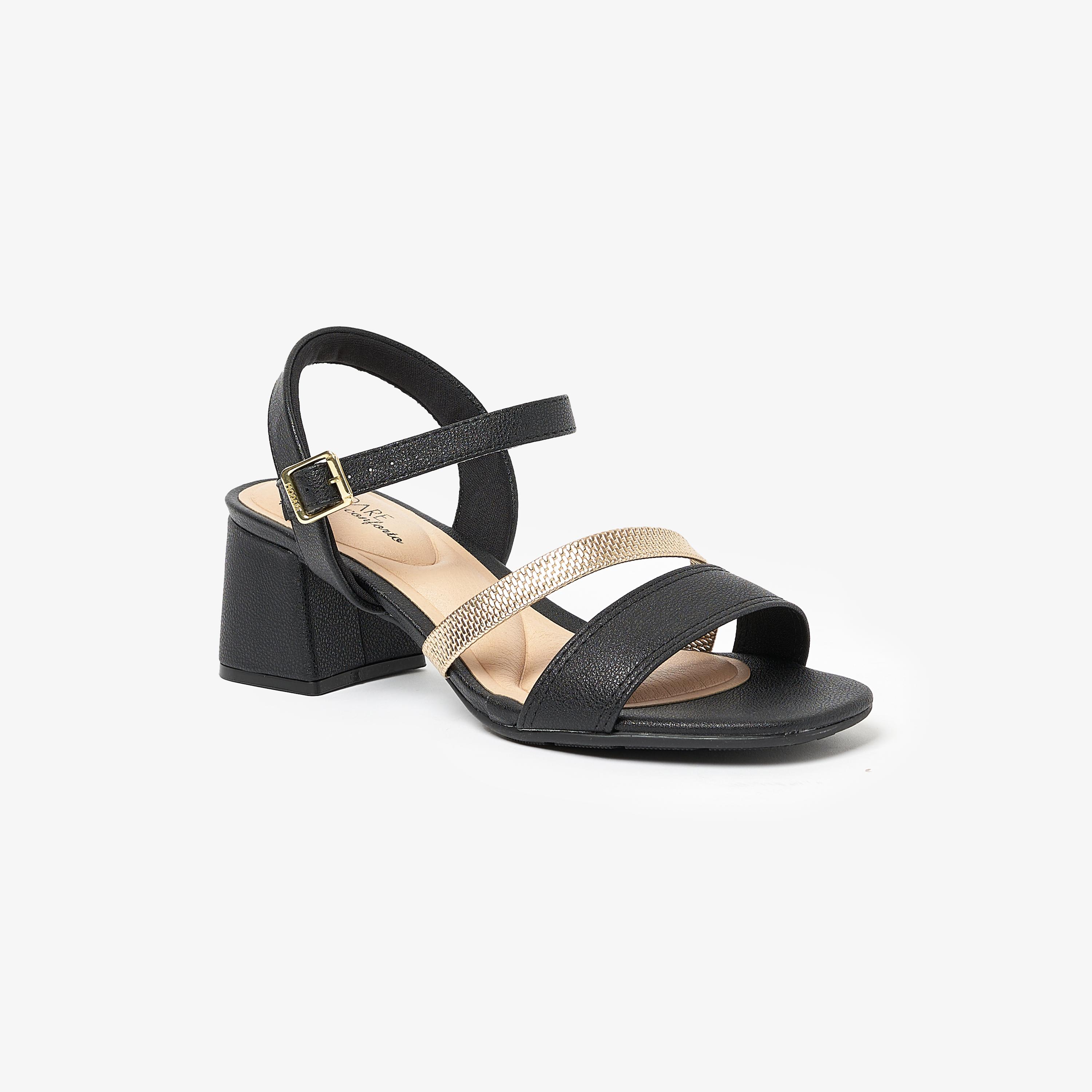 صندل حذاء نسائي بكعب عريض مع شريط خلفي من موداري | 7172-101-25492-women-shoes-heels-image-1