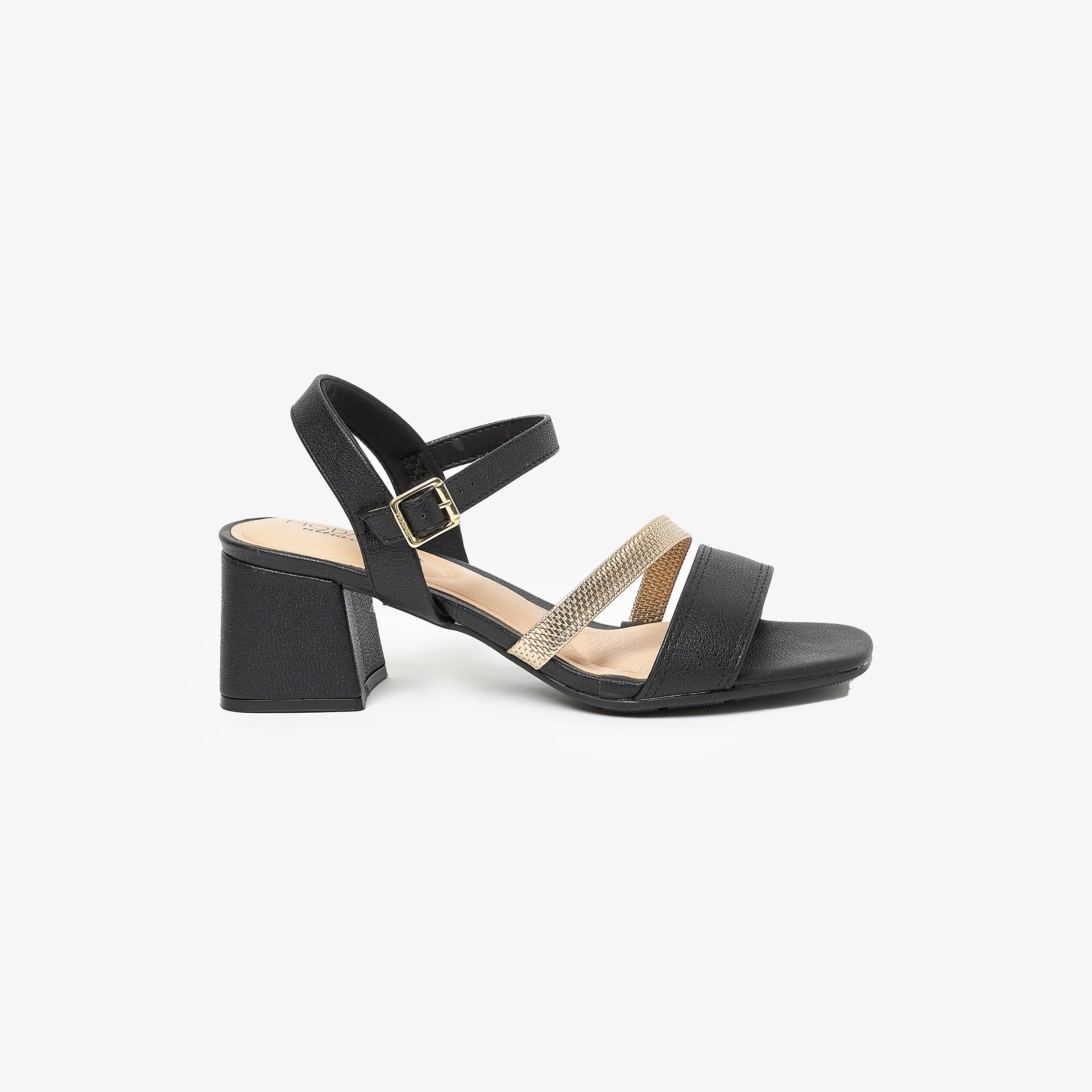 صندل حذاء نسائي بكعب عريض مع شريط خلفي من موداري | 7172-101-25492-women-shoes-heels-image-2