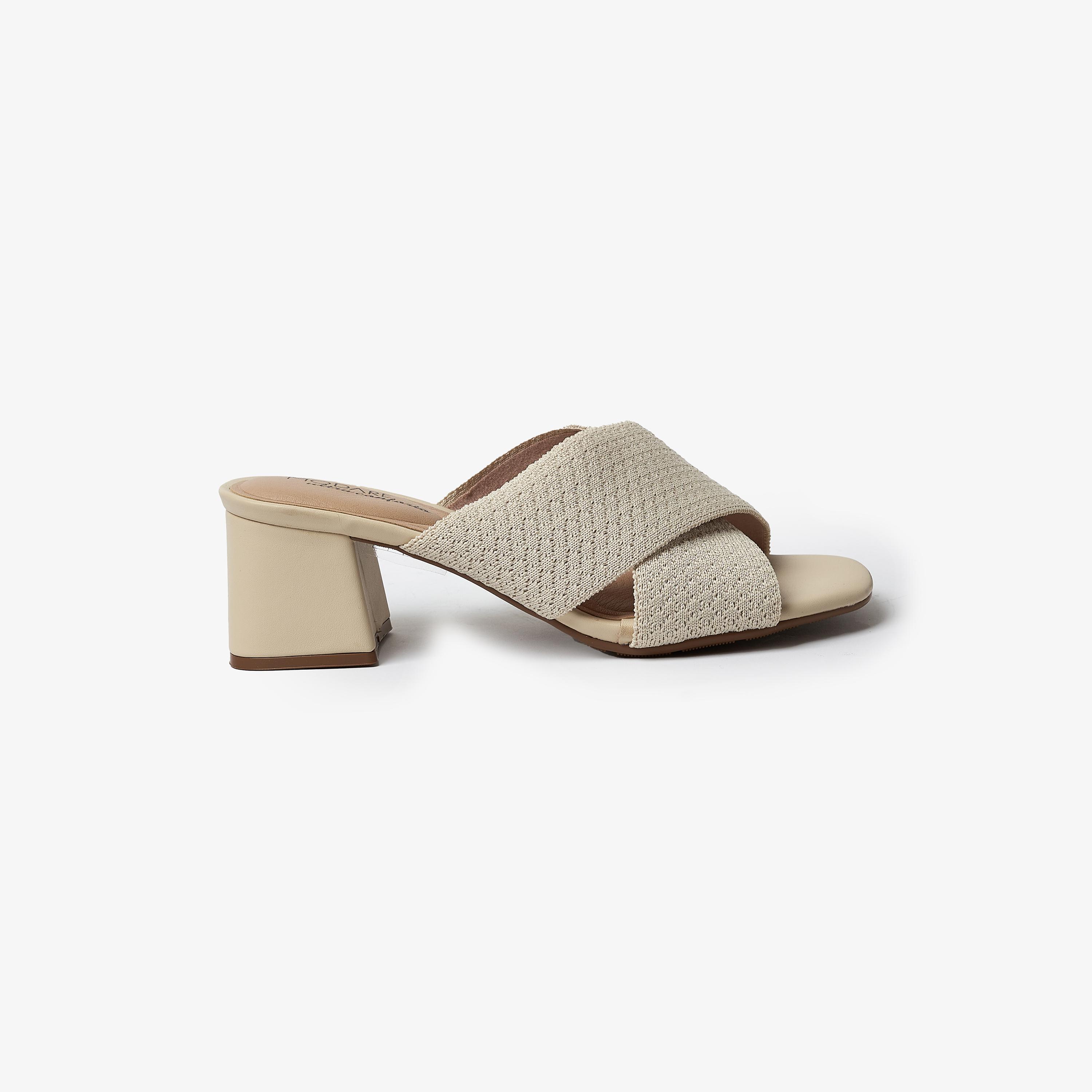 Modare by Geoomnii Women's Criss Cross Strap Block Heels | 7172-102-24661       -women-shoes-heels-image-2