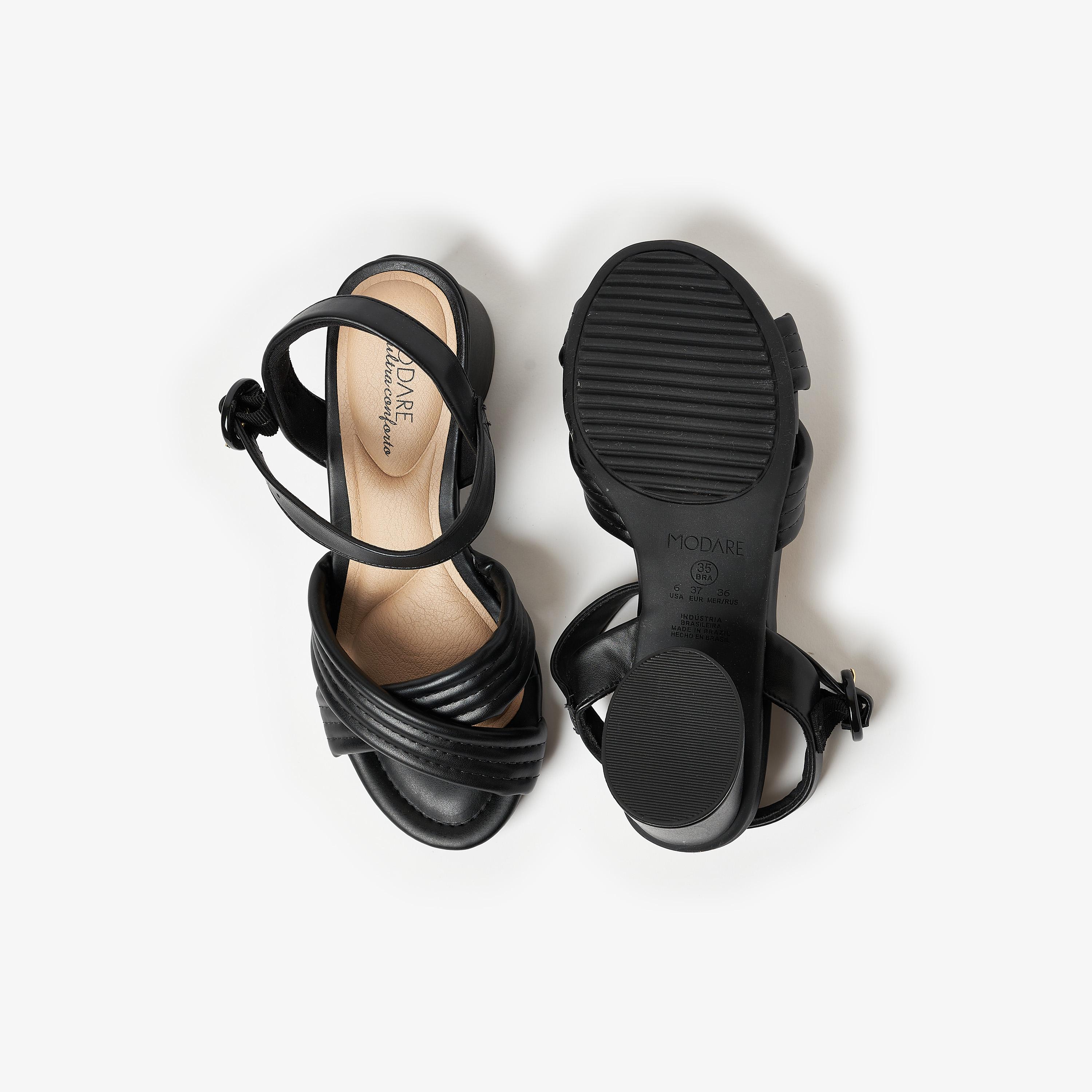 صندل حذاء نسائي بكعب عريض مع شريط خلفي من موداري | 7179-106-23715-women-shoes-heels-image-4