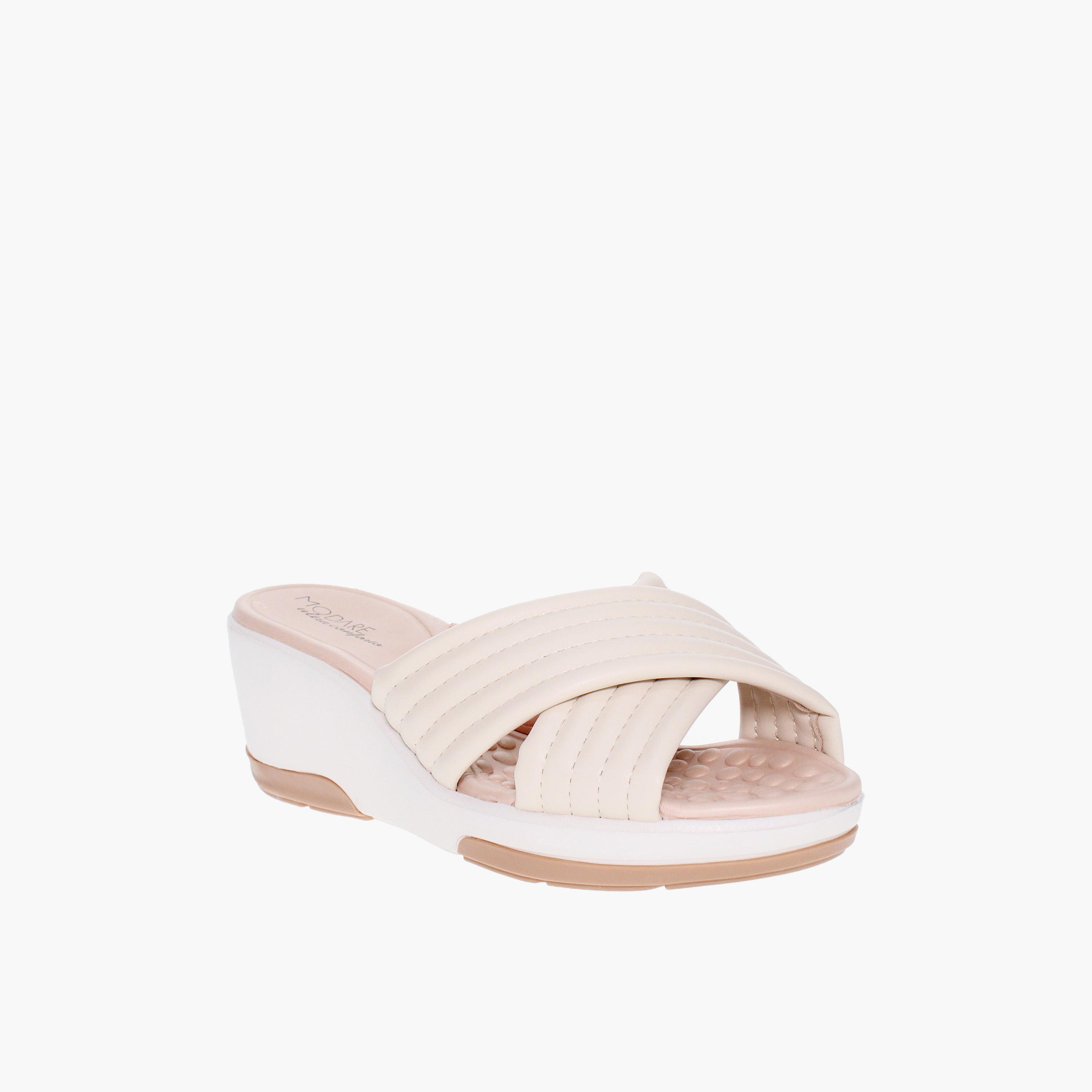 مودير - شبشب نسائي كعب عريض سهل الارتداء | 7182-100-20980-83517-women-shoes-sandals-heeled-image-1