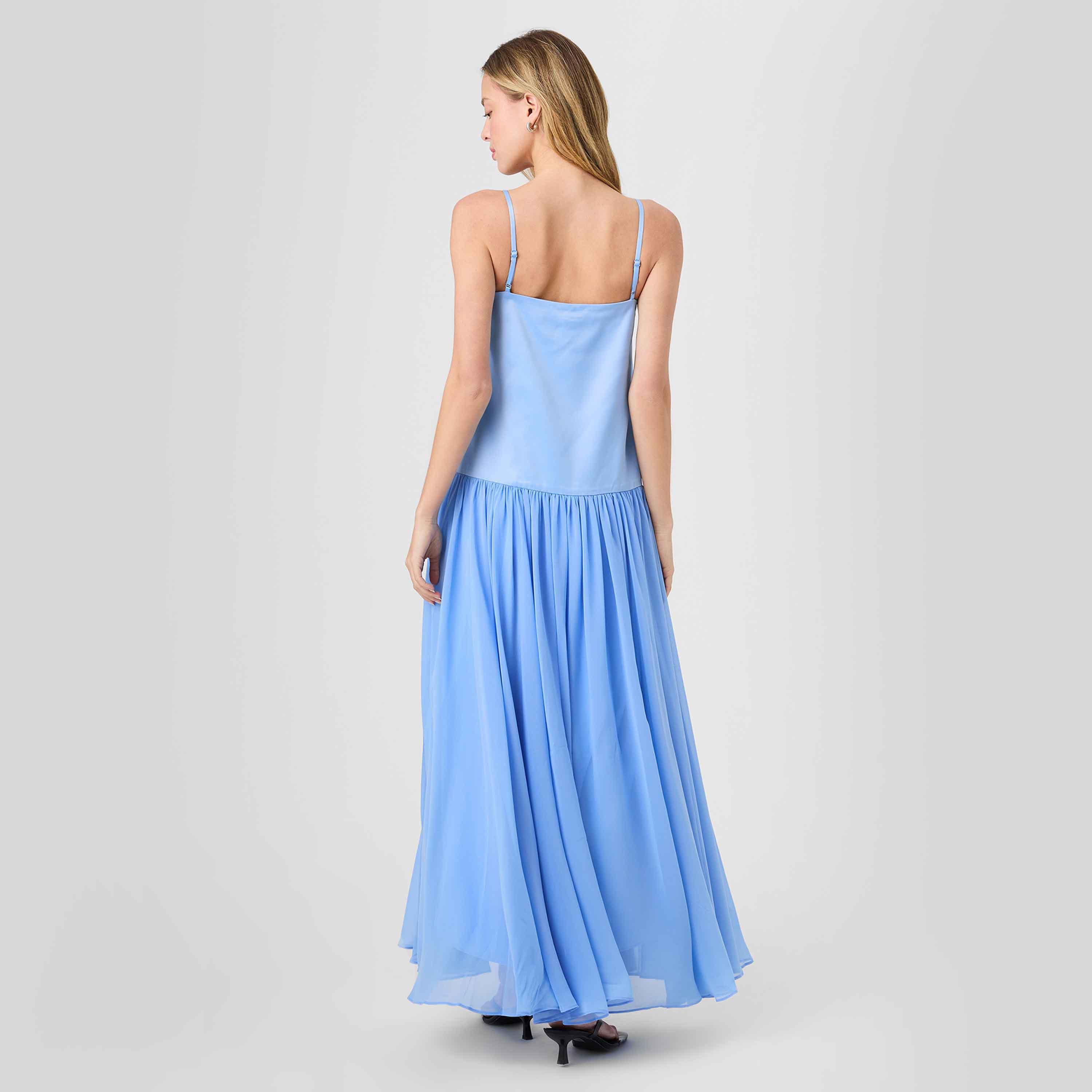فستان نسائي بخصر منخفض وحمالات أكتاف من فرينش كونكشن-women-clothing-dresses-image-4